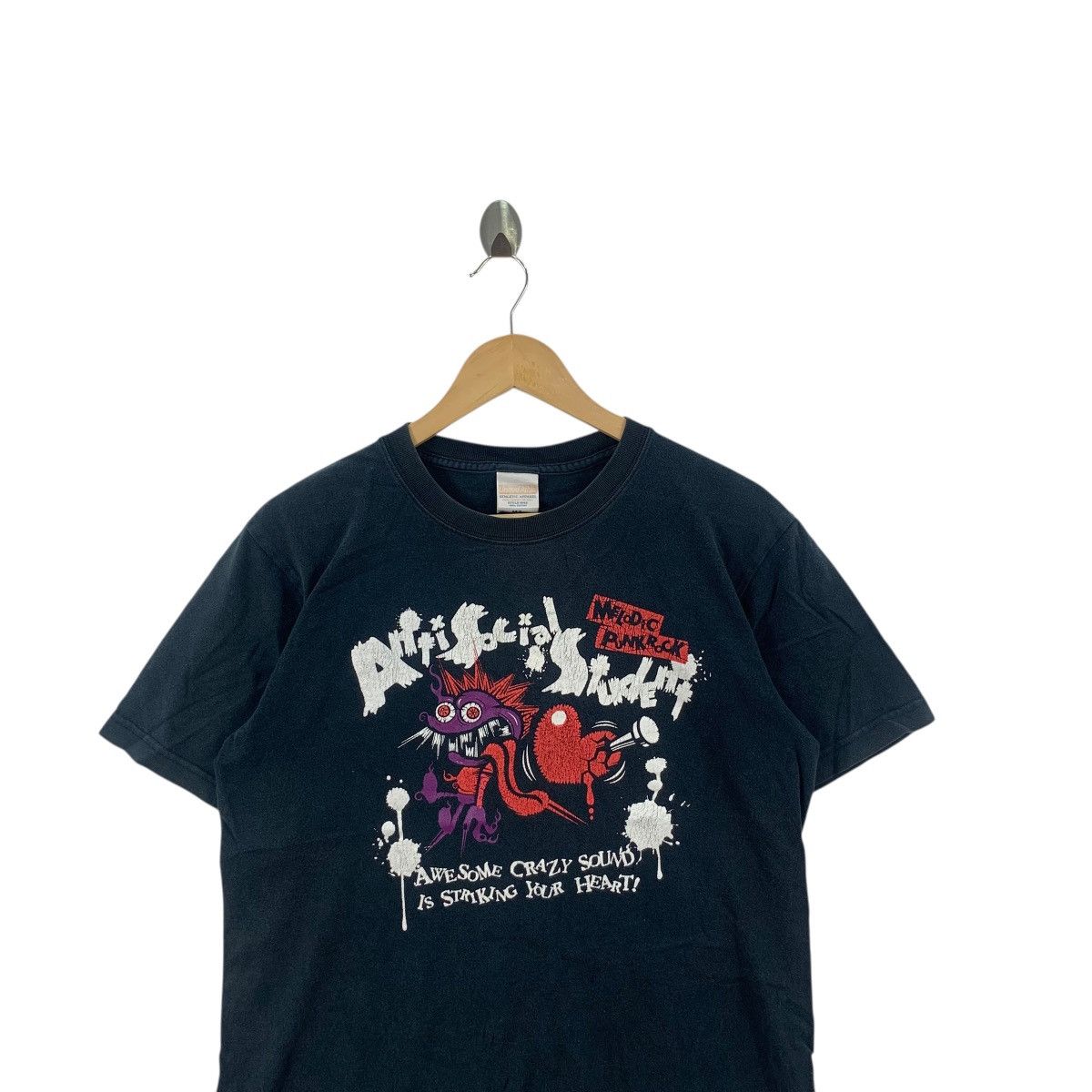 Band Tees ANTI SOCIAL STUDENT Punk Rock Band Japan Tee Shirt Top RX Size US M / EU 48-50 / 2 - 2 Thumbnail