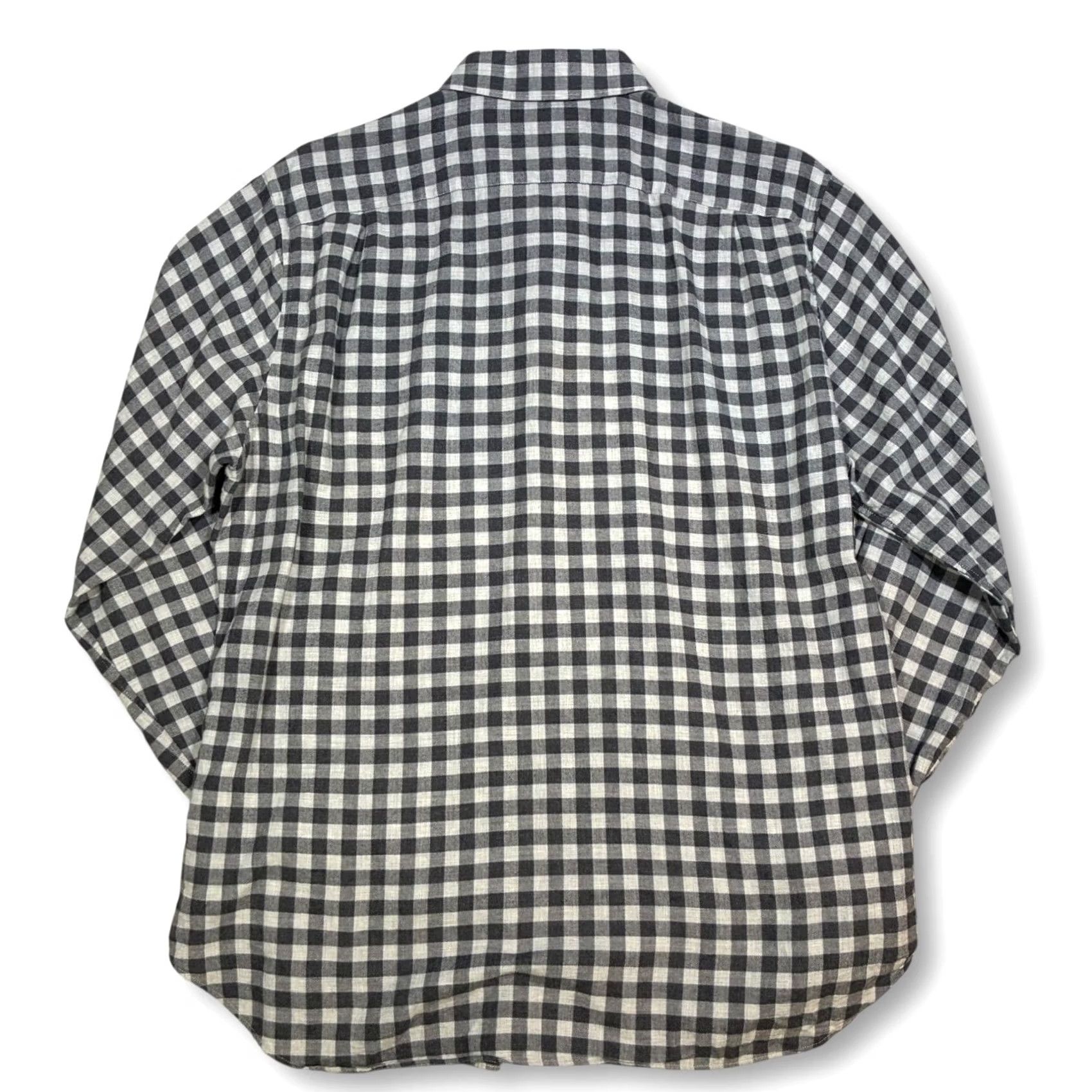 Bonobos Bonobos Shirt Men Long Sleeve Button-Down Slim Fit Gray Gingham Check L Size US L / EU 52-54 / 3 - 3 Thumbnail