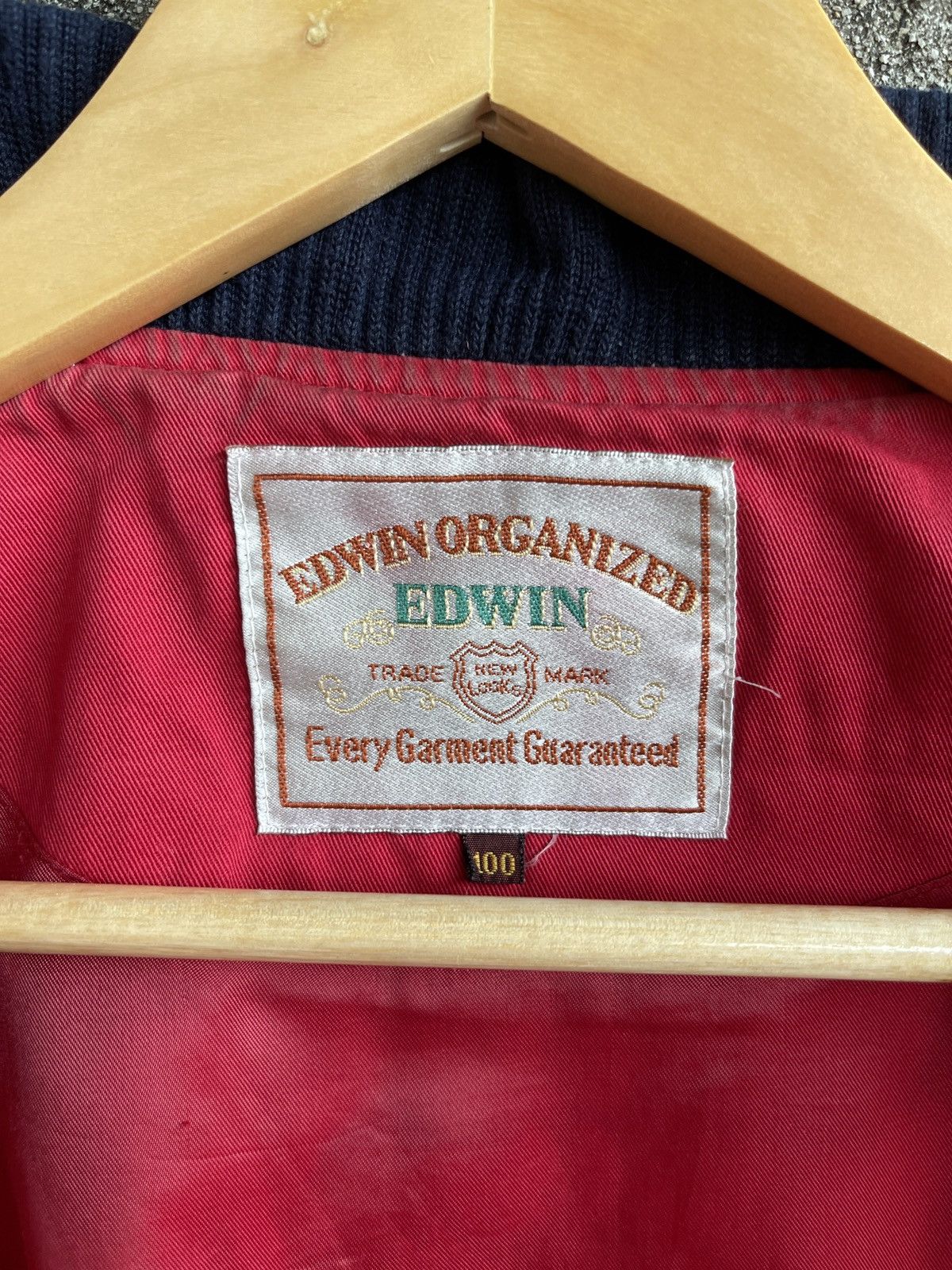 Edwin Rare🔥Vintage Edwin Varsity Jacket Embroidery Logo Size US XL / EU 56 / 4 - 10 Thumbnail