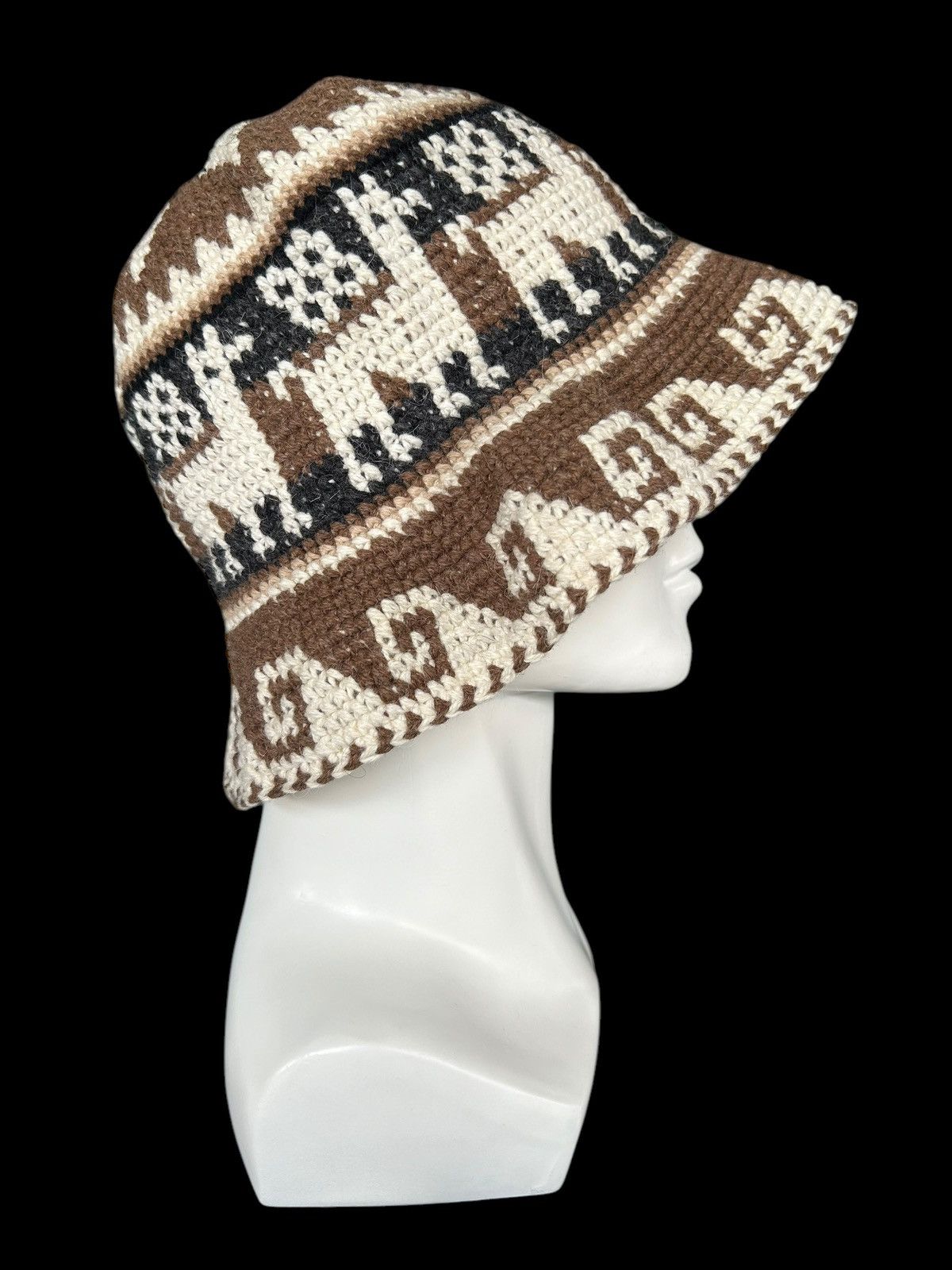 Japanese Brand × Kapital × Vintage Crochet Knitted Handmade Bucket Hats Rare ☠️☠️ Size ONE SIZE - 1 Thumbnail