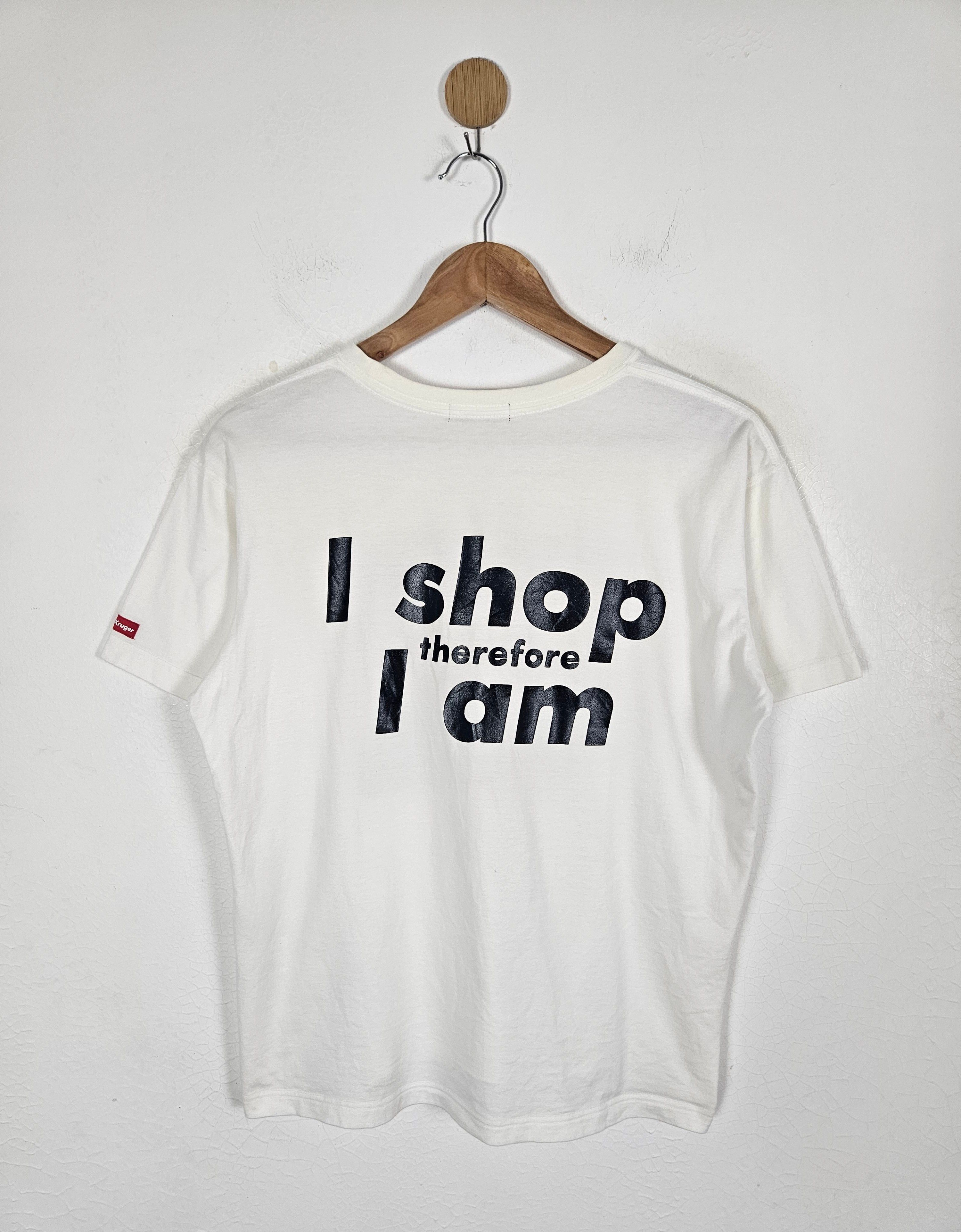Barbara Kruger Barbara Kruger I Shop Therefore I Am shirt Size US M / EU 48-50 / 2 - 2 Thumbnail