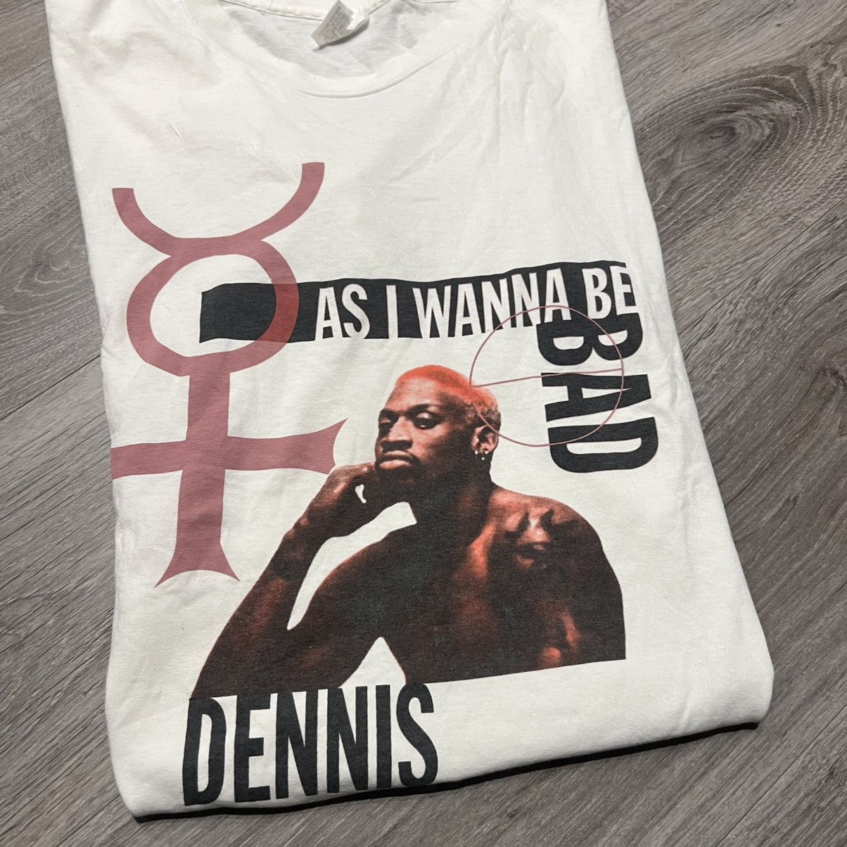 Vintage Rare Dennis Rodman Bad as I wanna be T shirt vintage Size US L / EU 52-54 / 3 - 11 Thumbnail