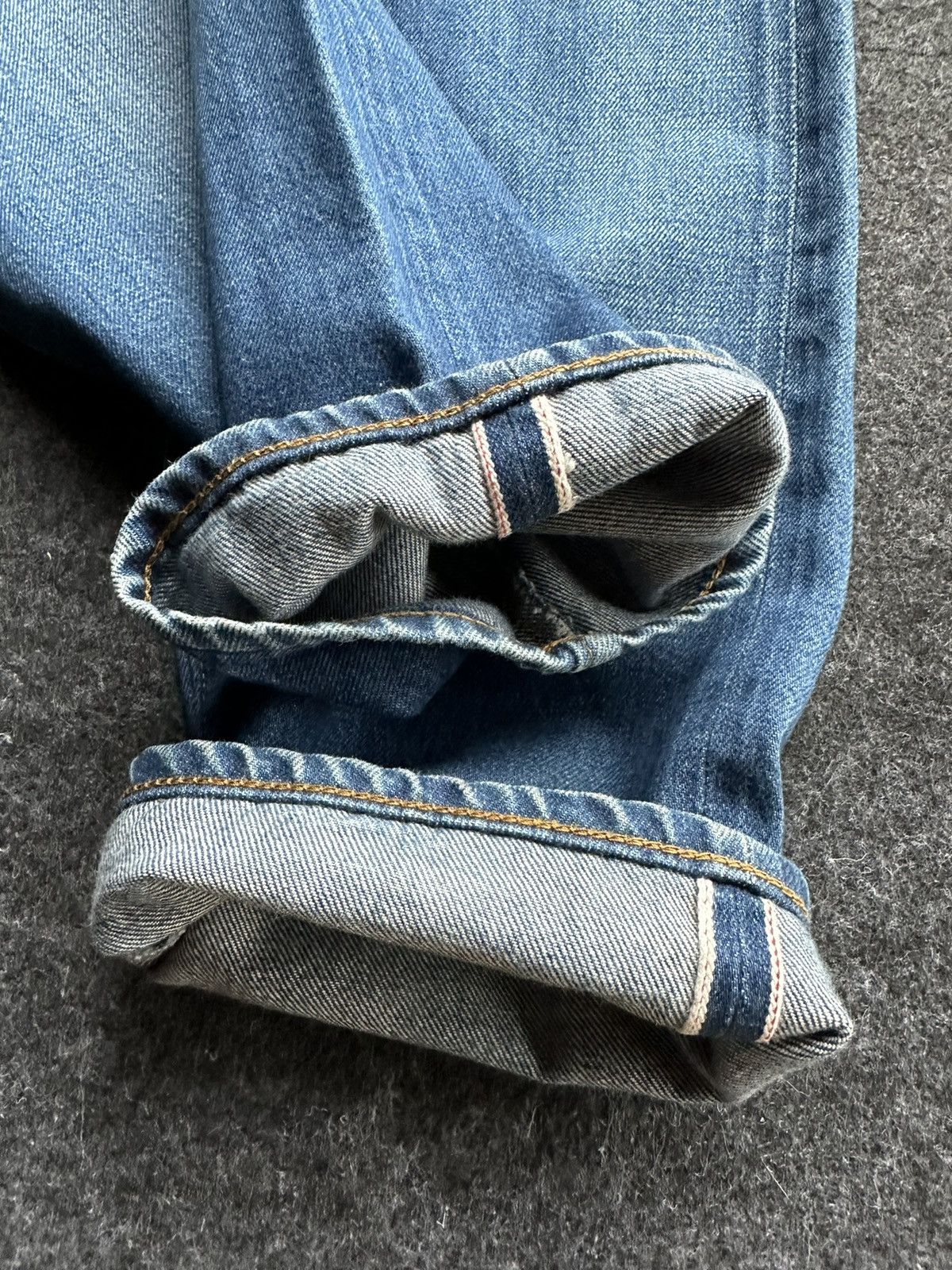 Journal Standard × KOJIMA GENES Vintage Relume Journal Standard Redline Faded Denim D414 Size US 33 - 4 Thumbnail