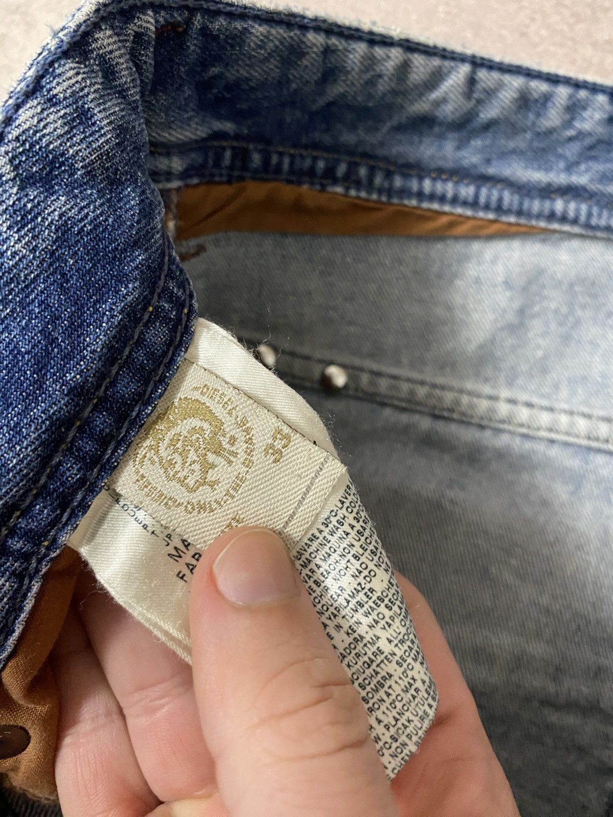 Diesel Diesel Faded blue Baggy avant garde denim y2k jeans pants Size US 32 / EU 48 - 10 Thumbnail