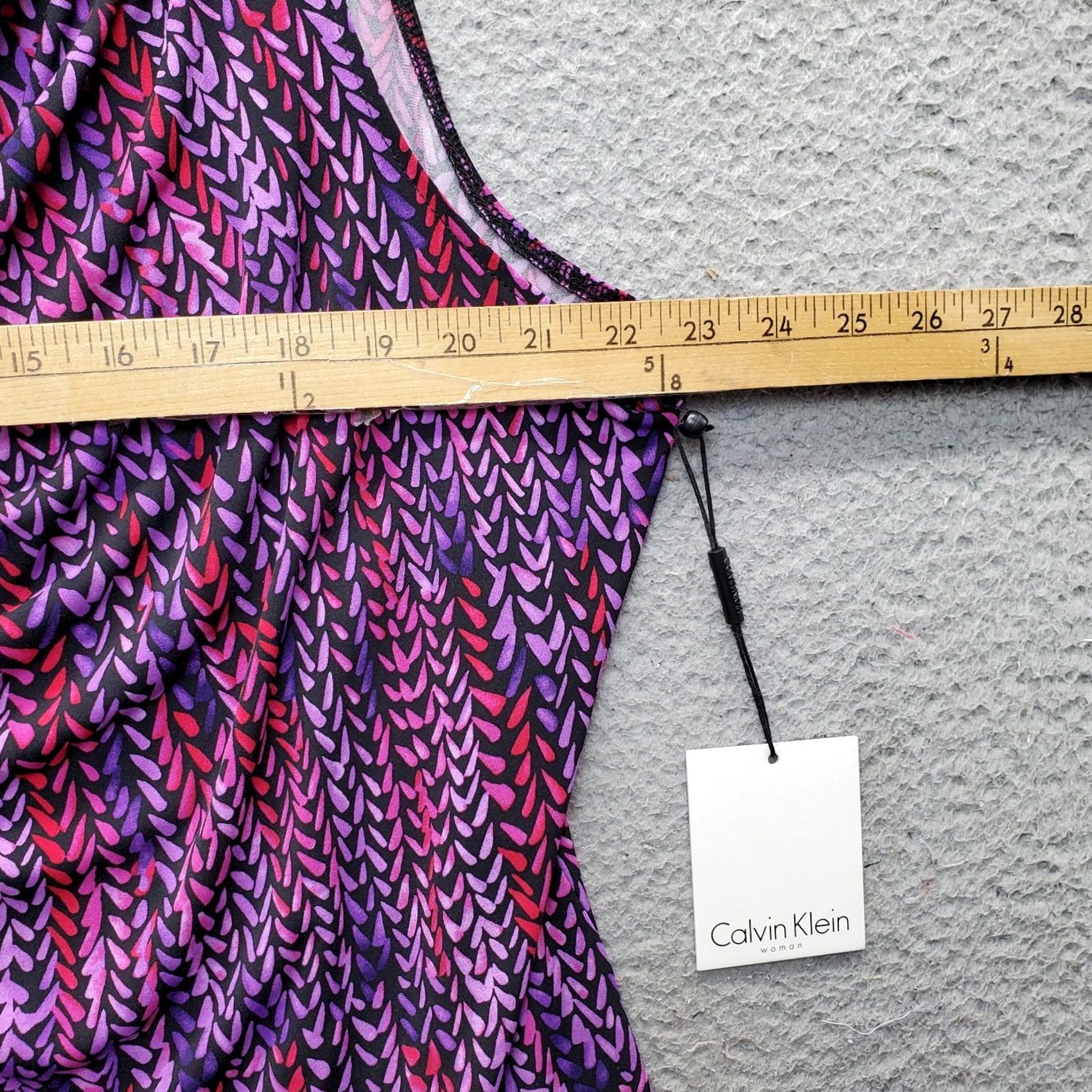 Calvin Klein Calvin Klein Tank Top Womens 2X Multicolor Printed Stretch Sleeveless Cowl Neck Tank Top Womens 2X Multicolor Printed Stretch Sleeveless Cowl Neck Size XXL / US 16-18 / IT 52-54 - 4 Thumbnail