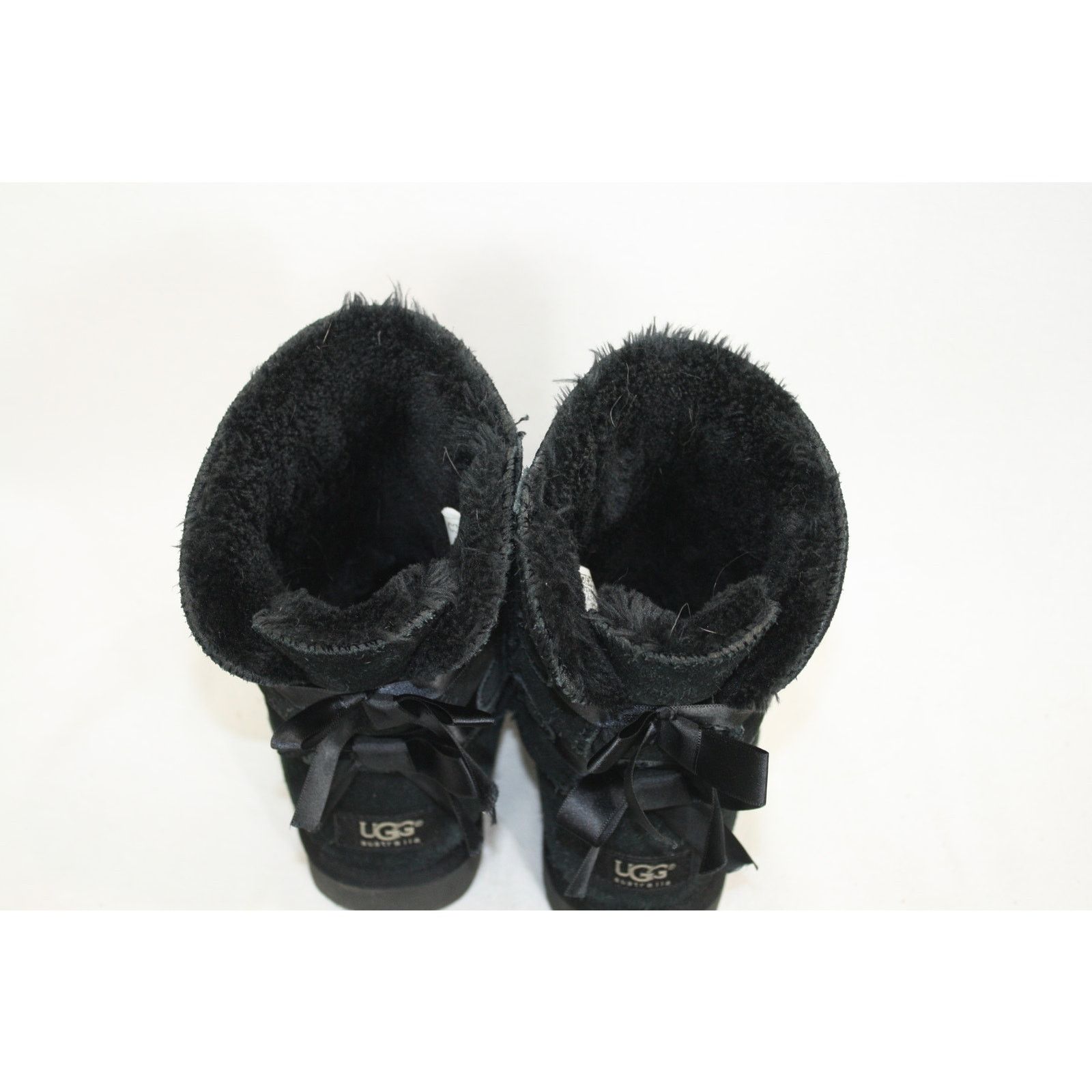 Ugg UGG Australia Bailey Bow Boots Women 5 Black Suede Shearling Size US 5 / IT 35 - 6 Thumbnail