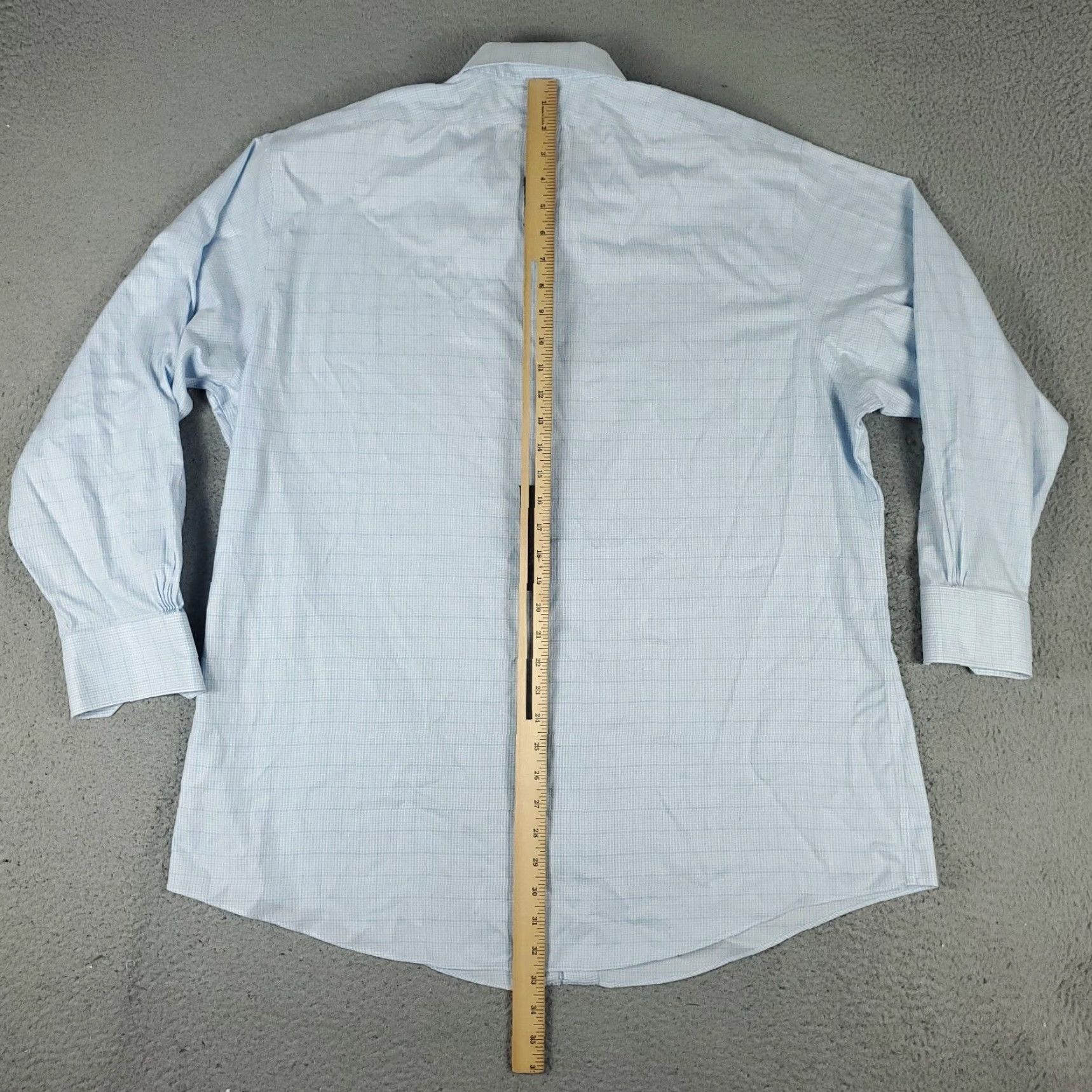 Brooks Brothers VINTAGE Brooks Brothers Dress Shirt Men 18 Blue Plaid Long Sleeve Business Casual Formal Workwear Size 48R - 6 Thumbnail