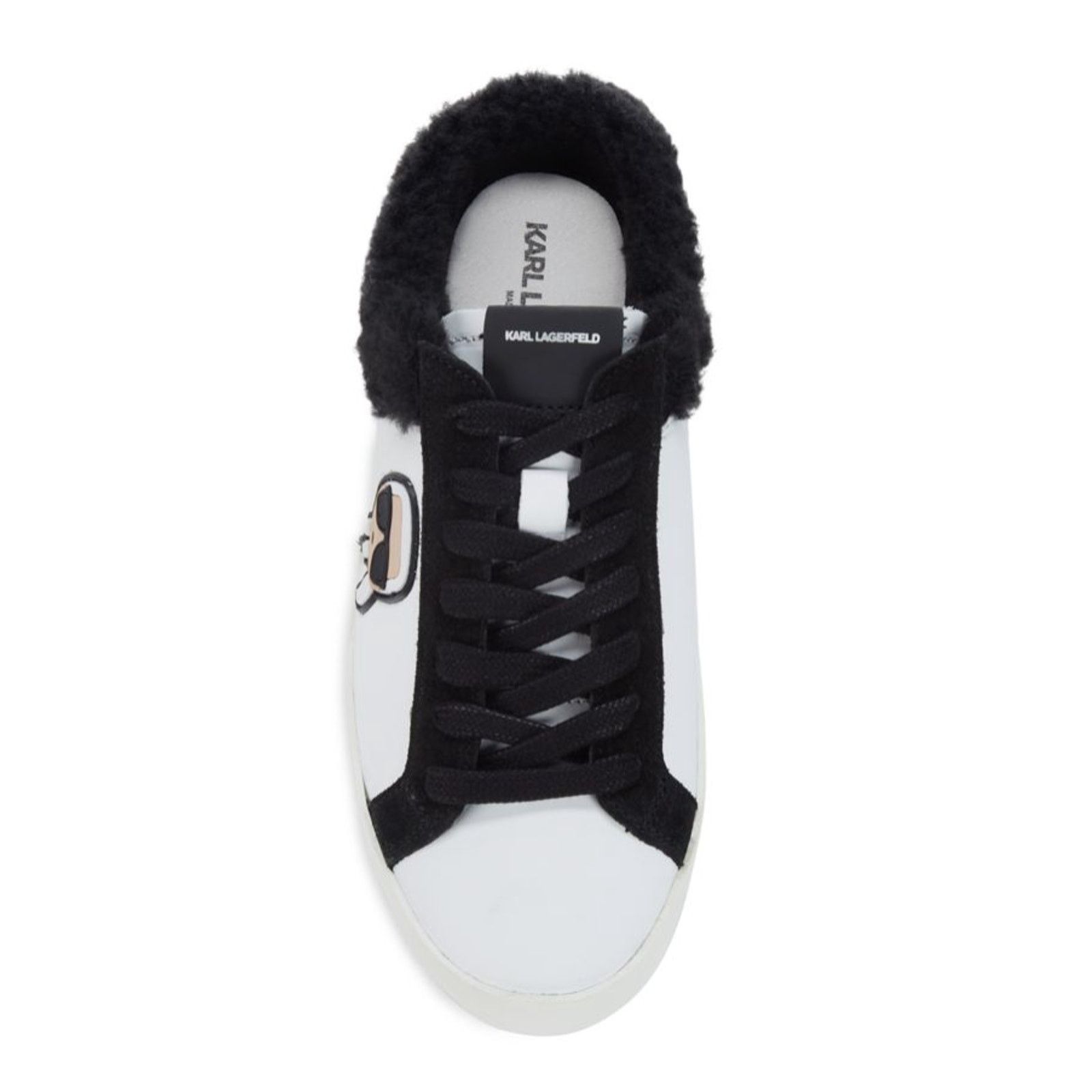 Karl Lagerfeld KARL LAGERFELD Lace-Up Leather m-Backless Sneakers Mule $275 Size US 10.5 / IT 40.5 - 3 Thumbnail