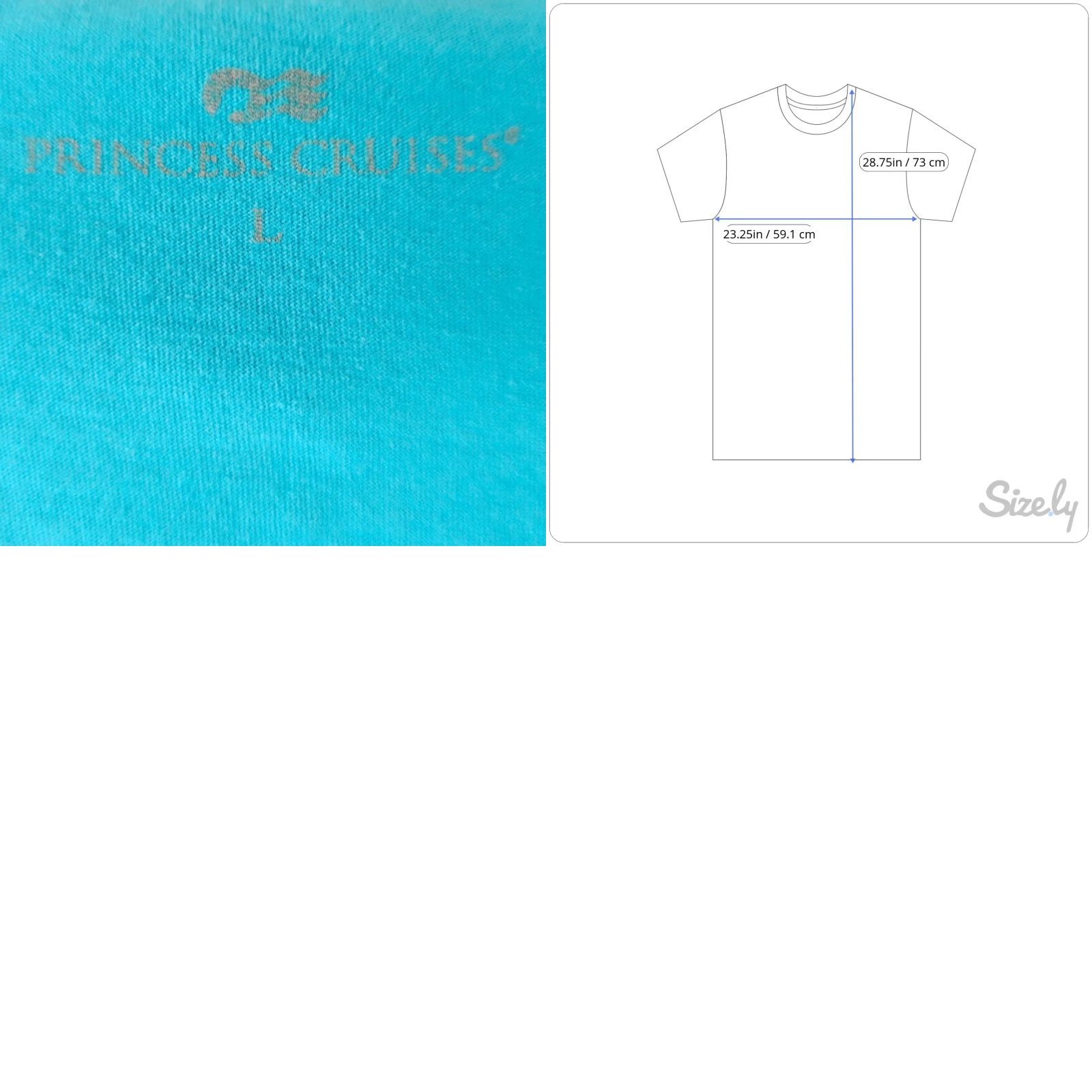 Prince Princess T Shirt Mens Large Blue Cruise Ship RELAXED Fit Graphic Tee Travel Souvenir 2010-2019 Vintage No Size US L / EU 52-54 / 3 - 8 Thumbnail