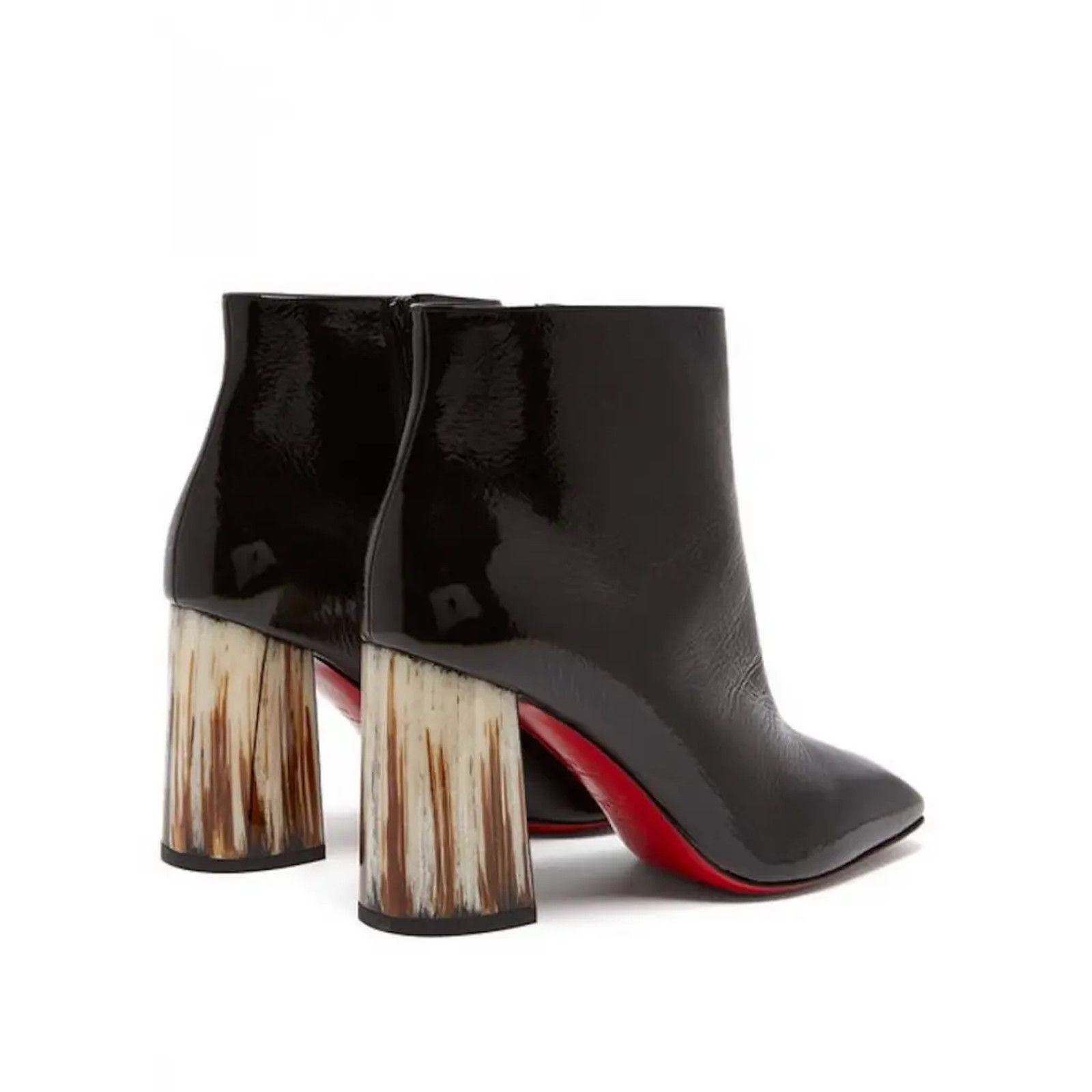Christian Louboutin Christian Louboutin Hilconico 85 Black Patent Block Corne Size US 5.5 / IT 35.5 - 10 Thumbnail