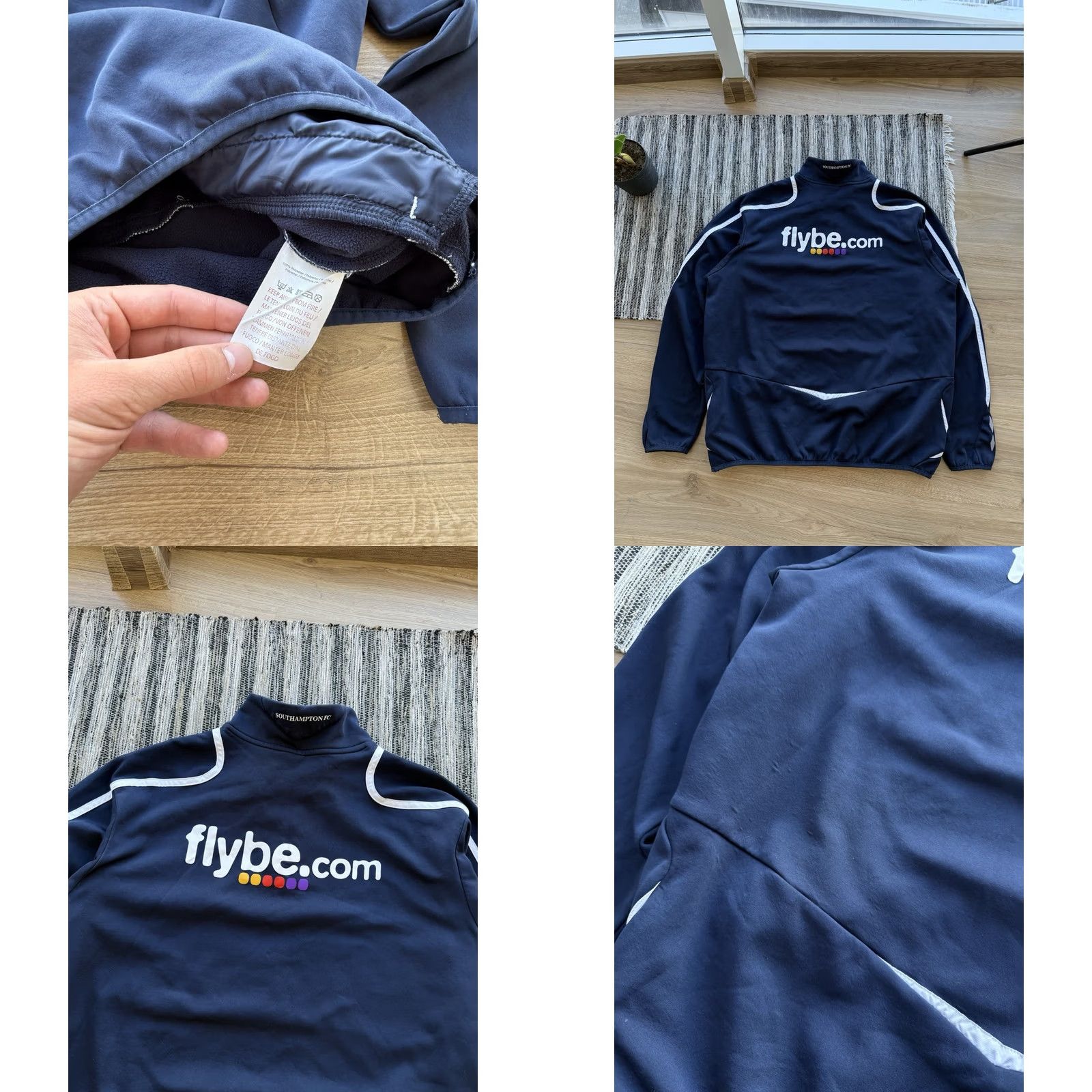 Umbro SOUTHAMPTON UMBRO VINTAGE 2007-08 1/4 ZIP TRACK JACKET FOOTBALL JACKET TRAINING Size US XXL / EU 58 / 5 - 8 Thumbnail