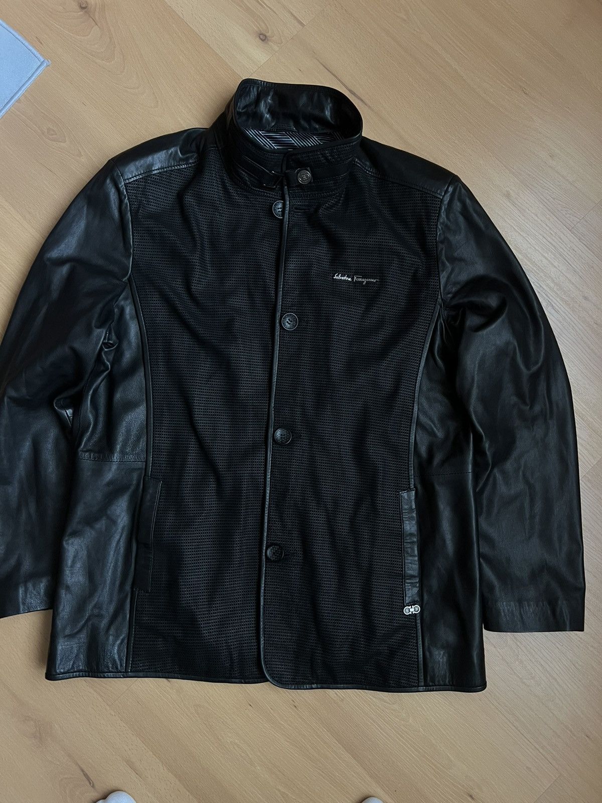 Salvatore Ferragamo Salvatore Ferragamo Leather Jacket (L–XL Size US L / EU 52-54 / 3 - 1 Thumbnail