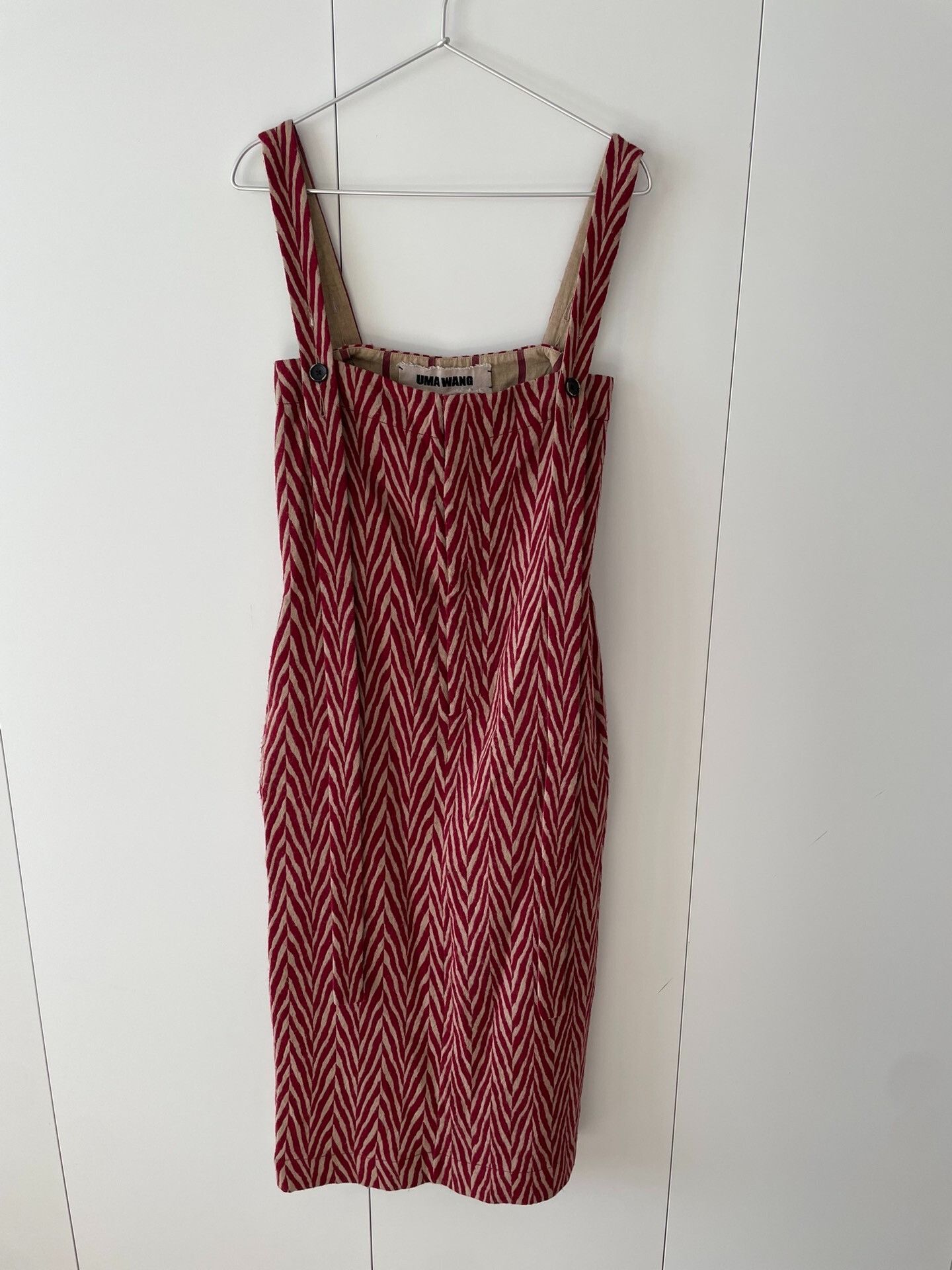 Uma Wang Uma Wang 21FW Red Herringbone Dress Size M / US 6-8 / IT 42-44 - 1 Thumbnail