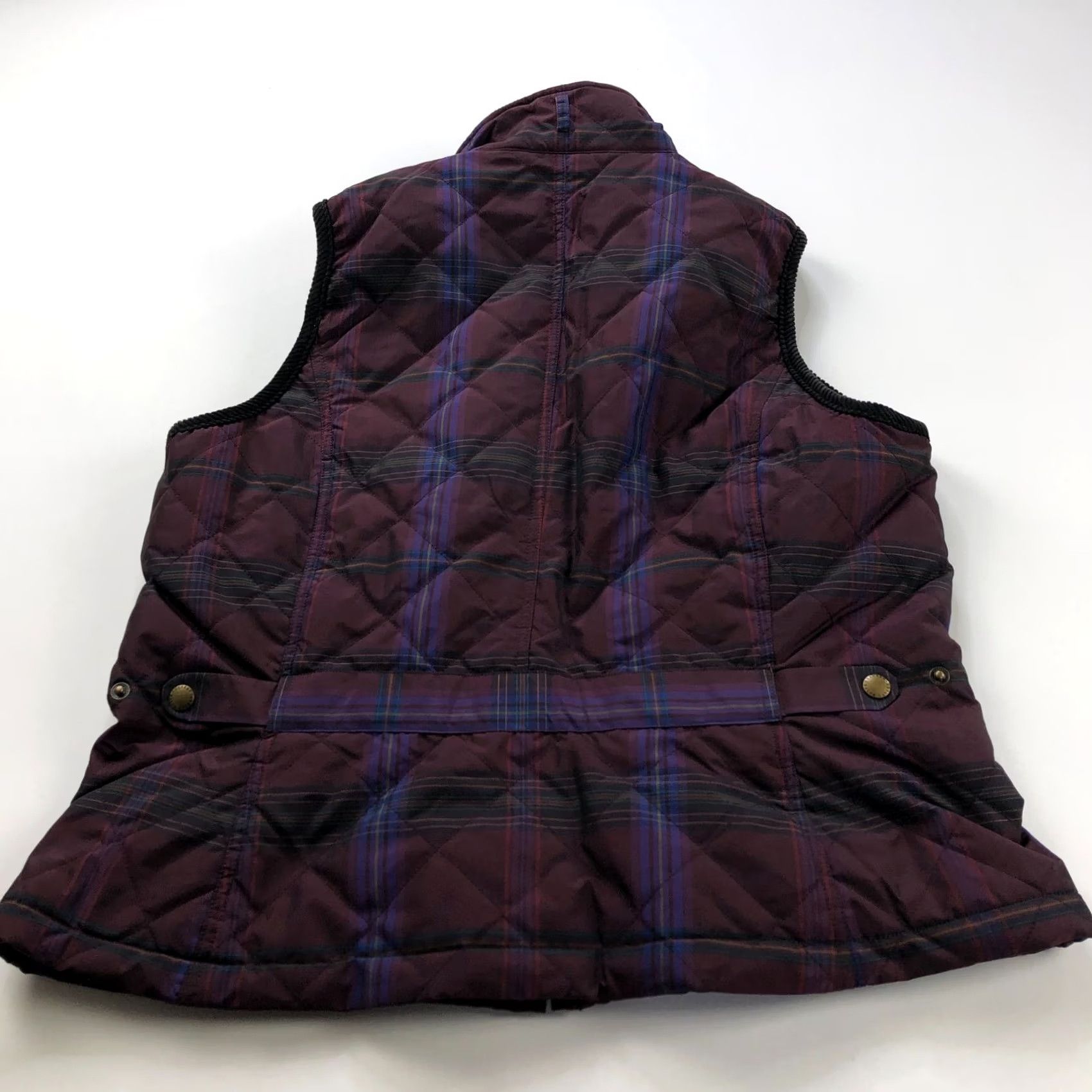 Ralph Lauren Lauren Ralph Lauren Vest Quilted Plaid Zip Corduroy Purple Womens XL Benefit: Preppy, Outdoor, Classic, Designer, Gorpcore, Fall, Spring, Winter Size XL / US 12-14 / IT 48-50 - 5 Thumbnail