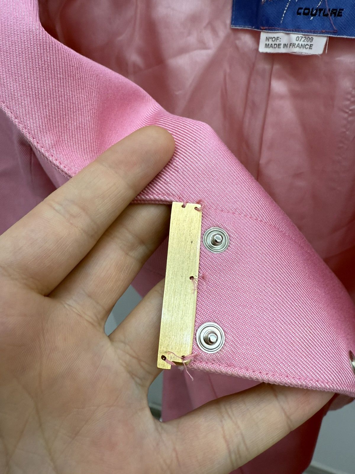 Mugler Vintage 90s Thierry Mugler Pink Blazer Size S / US 4 / IT 40 - 8 Thumbnail