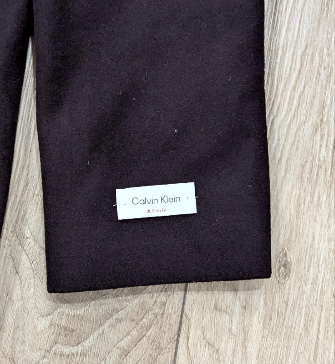 Calvin Klein Calvin Klein Slim Fit Wool-Blend Coat Wine 46R Size US XL / EU 56 / 4 - 5 Thumbnail
