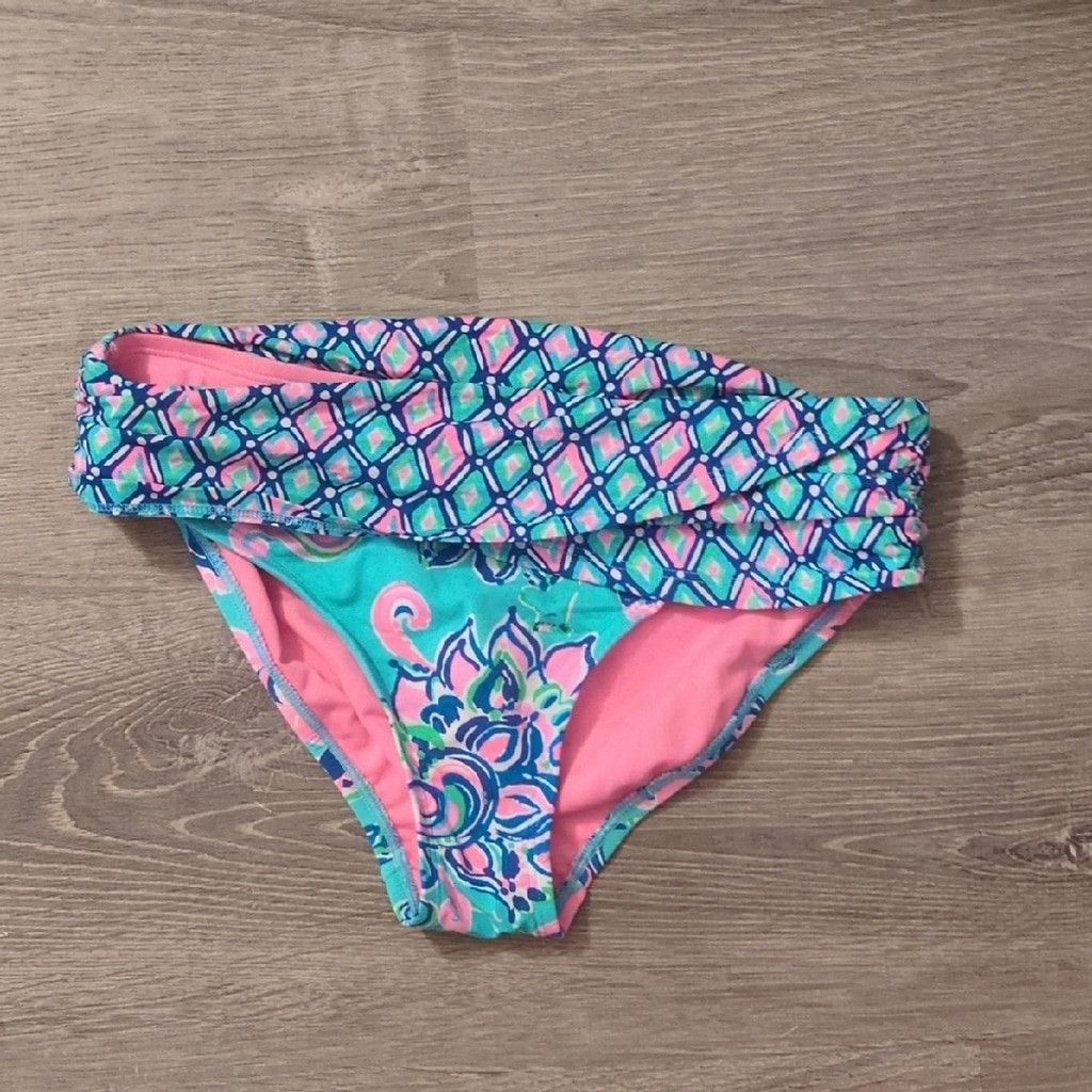 Lilly Pulitzer Lilly Pulitzer Colorful Patterned Bikini Bottom Size 2 Size ONE SIZE - 1 Thumbnail