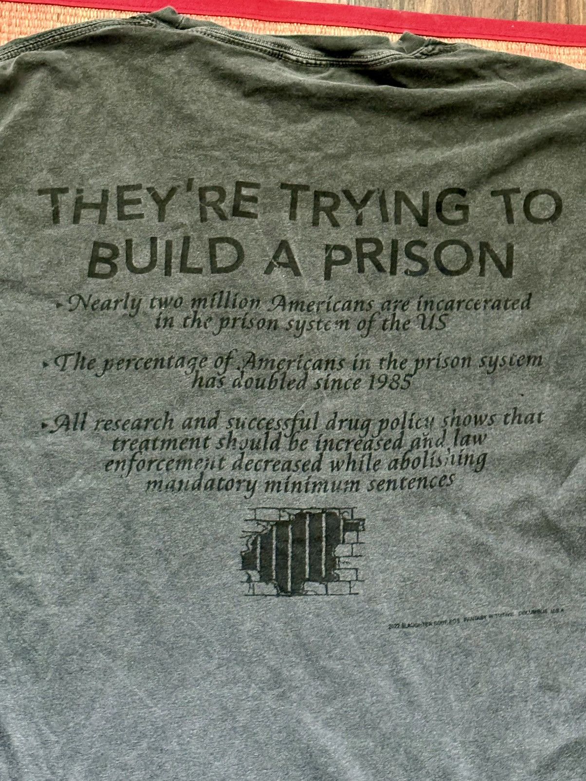 Comfort Colors System Of A Down Prison Song Double Sided Tshirt Band Tshirt Size US L / EU 52-54 / 3 - 8 Thumbnail