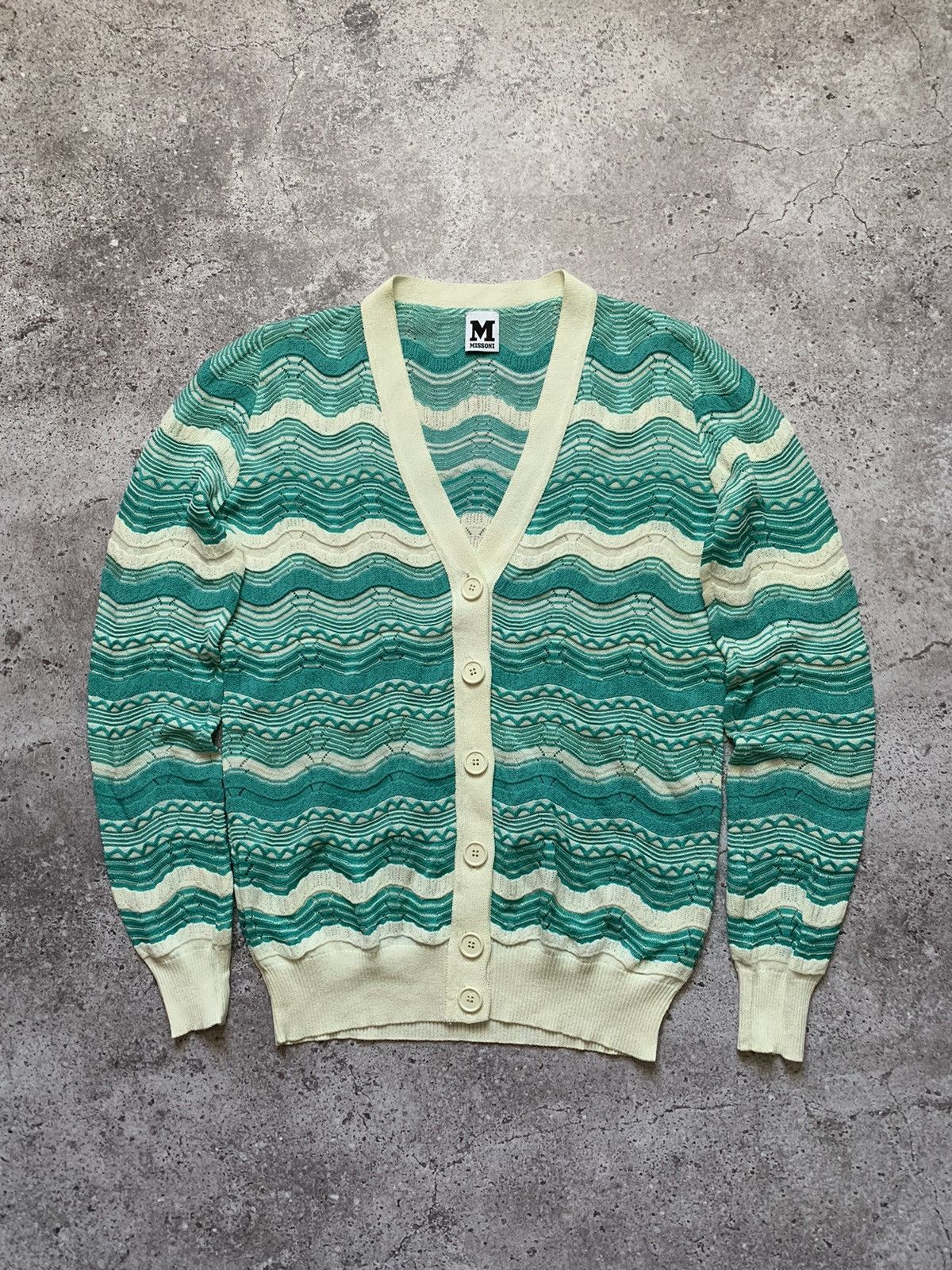 Missoni × Vintage Vintage Cardigan Missoni Knit Japanese Brand Size M / US 6-8 / IT 42-44 - 1 Thumbnail