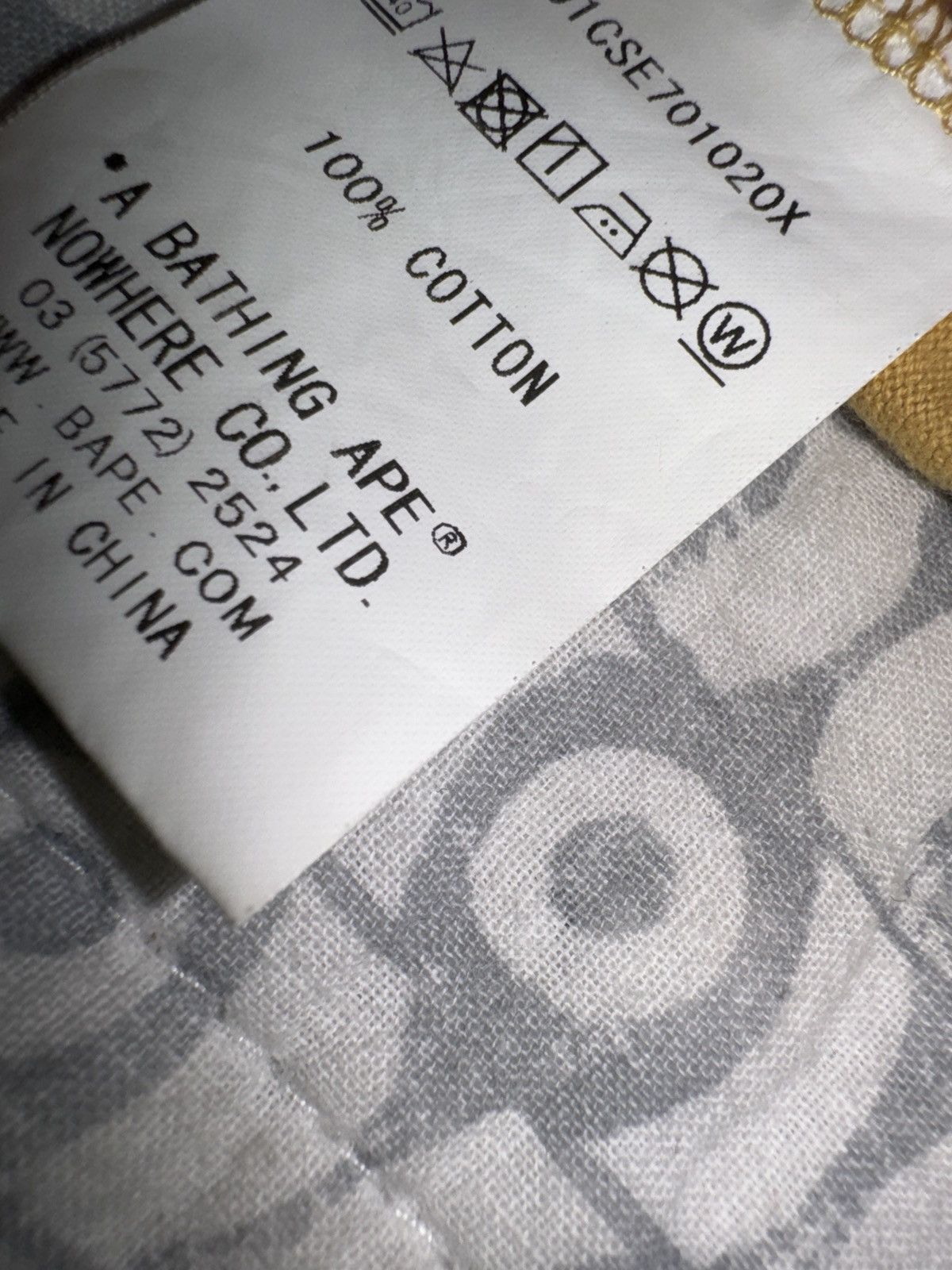 Bape Bape yellow camo t shirt Size US M / EU 48-50 / 2 - 5 Thumbnail
