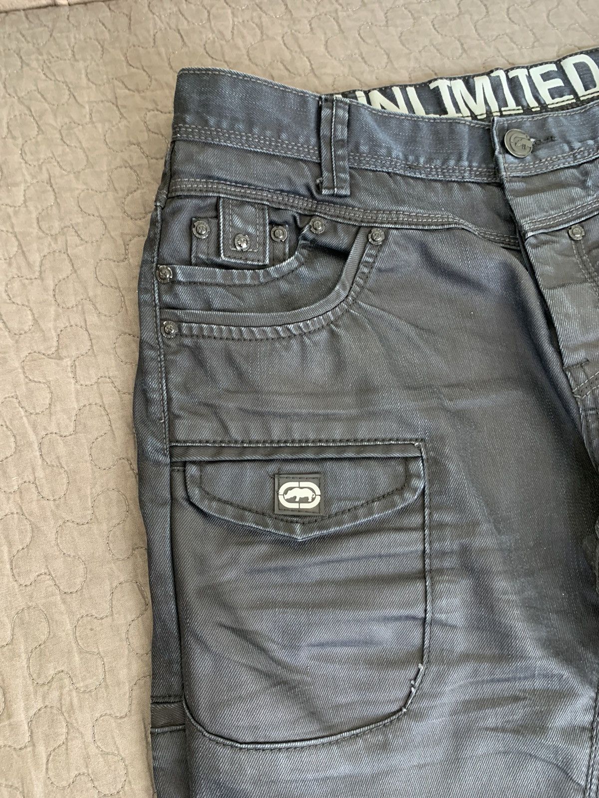 Ecko Unltd. Ecko Unltd. Big Logo Denim Jeans Size US 34 / EU 50 - 9 Thumbnail