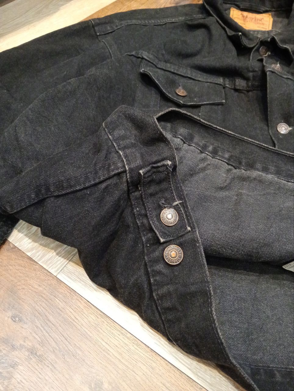 Levi's Vintage Clothing RARE VINTAGE 90s LEVI'S 70507 BLACK DENIM JACKET - SIZE XXL Size US XXL / EU 58 / 5 - 10 Thumbnail