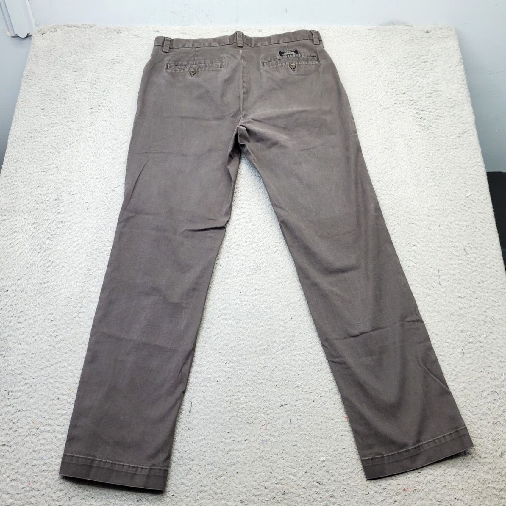 Banana Republic Banana Republic Mens Pants Chino Gray Flat Front Slash Pocket Straight Leg Size 33 Mens Size US 33 - 2 Thumbnail