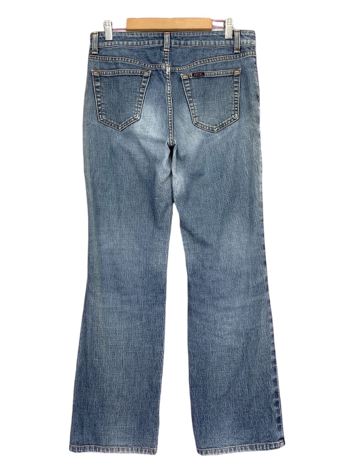Japanese Brand Sick Nudist Jeans Brapper Flare Distressed Denim (AD32) Size 30" / US 8 / IT 44 - 2 Thumbnail