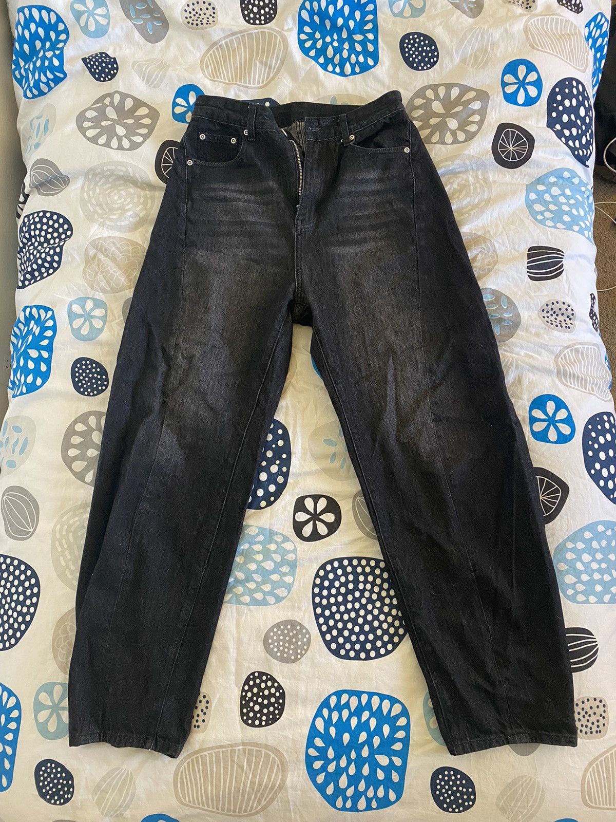 image of Curved Denim Black Korean Brand, Men's (Size 30)