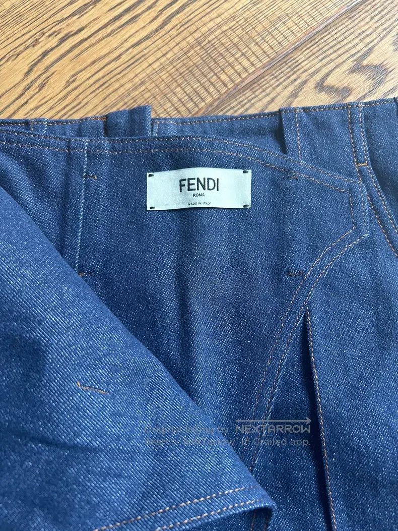 Fendi Fendi Denim Skirt Size 24" / US 00 / IT 34 - 2 Thumbnail