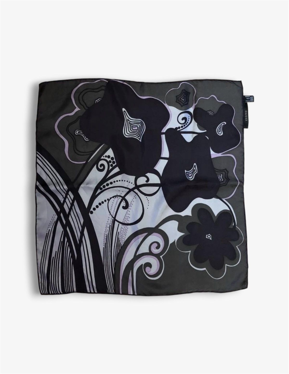 Gucci GUCCI Tom Ford 2001 Floral Silk Bandana Scarf Demna Runway Size ONE SIZE - 1 Thumbnail