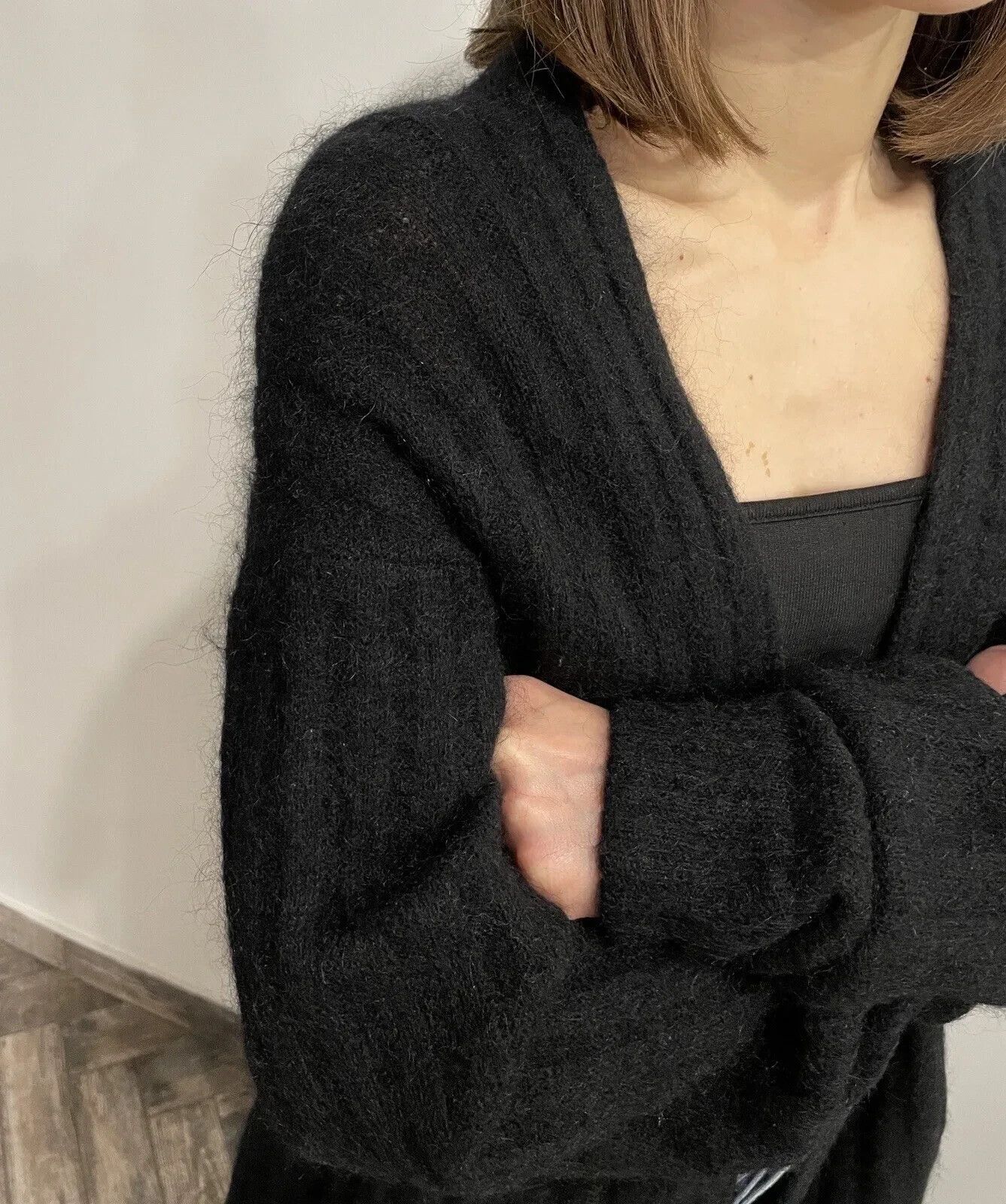 Acne Studios Acne Studios Raya Short Rib Mohair Wool Cardigan Womens Size XS / US 0-2 / IT 36-38 - 11 Thumbnail