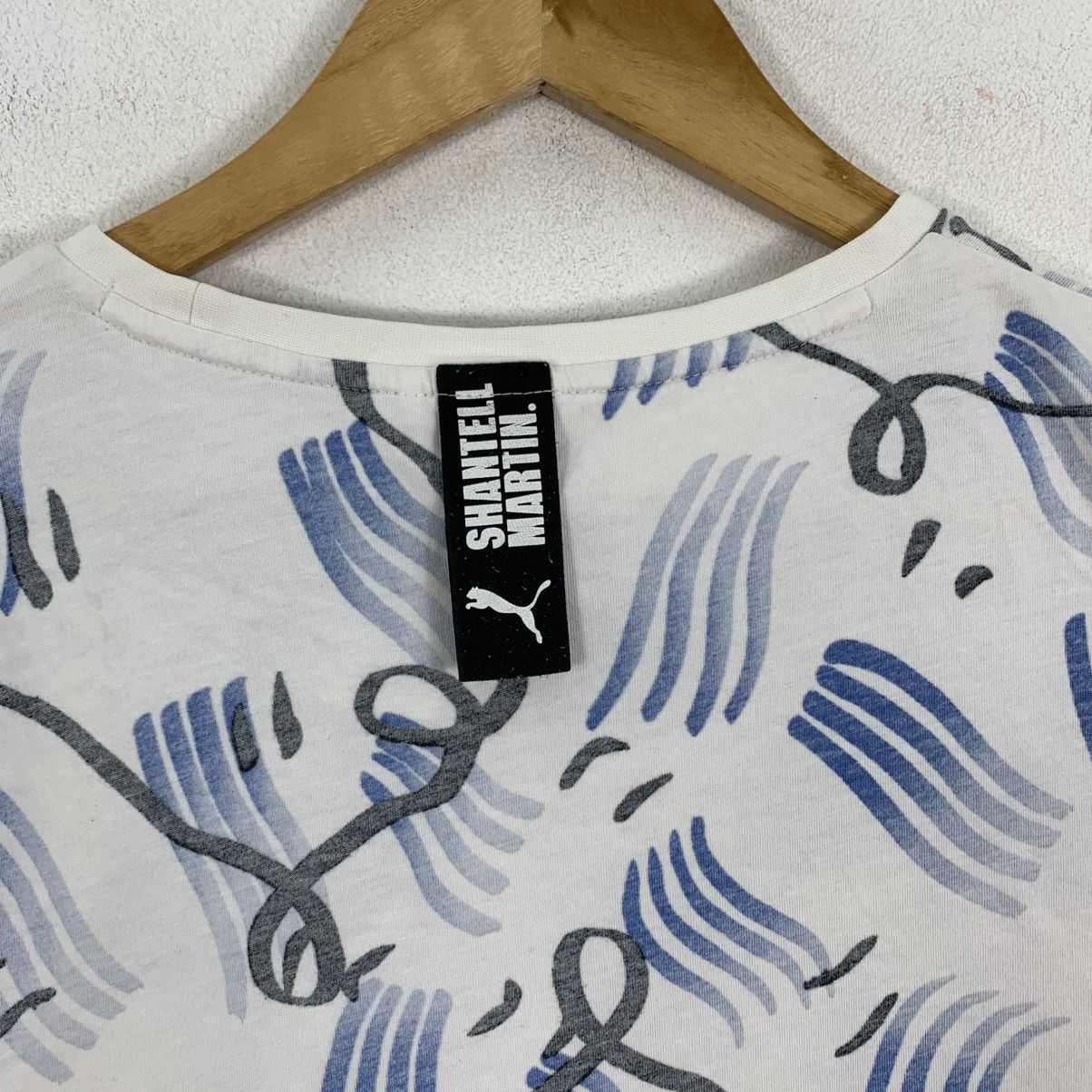 Puma PUMA SHANTELL MARTIN Overprint Crop Top Short Sleeve Tshirt Size S / US 4 / IT 40 - 5 Thumbnail