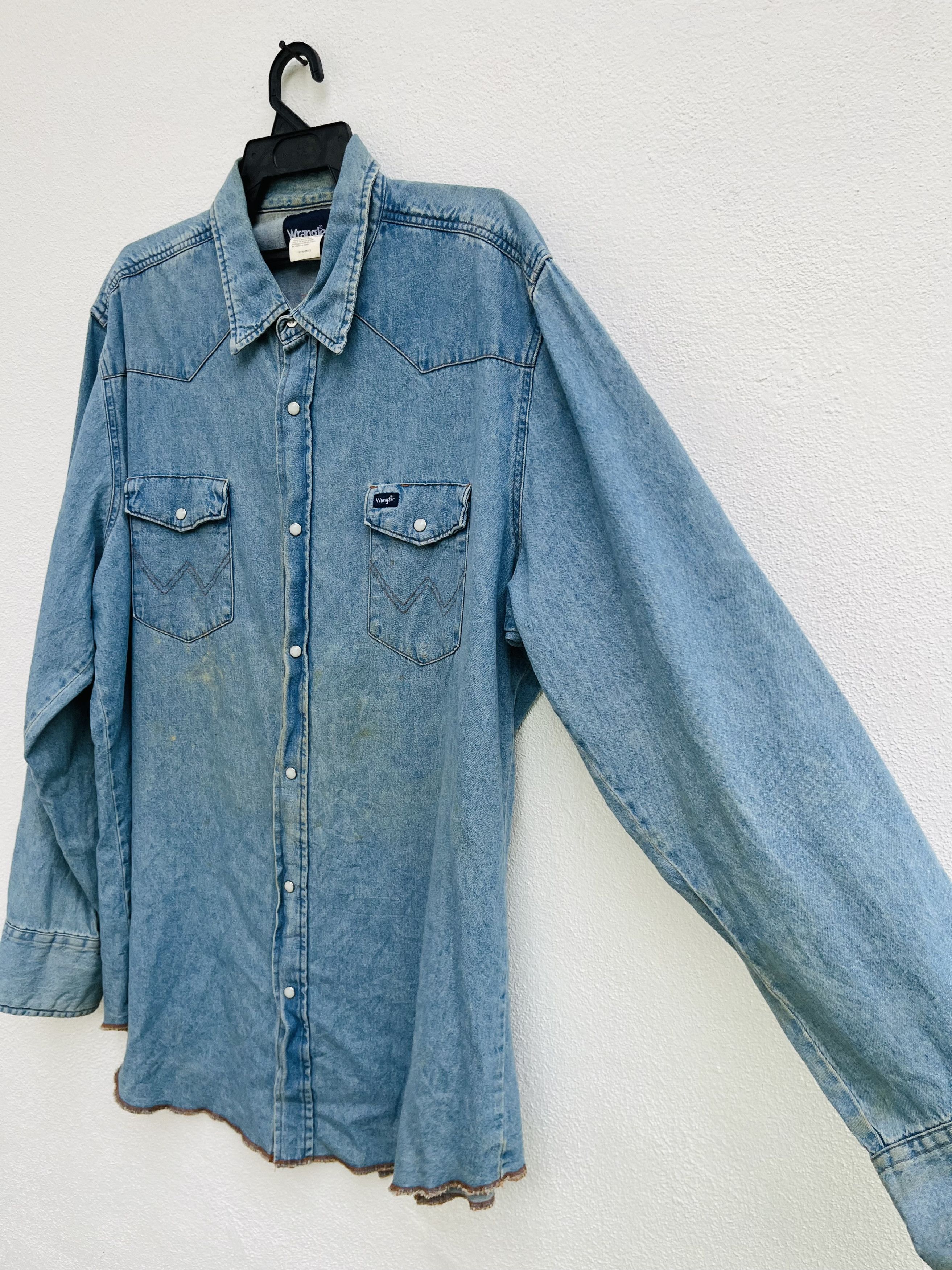 Japanese Brand × Vintage Vintage 90s Wrengler Streetwear Fashion Style Long Sleeve Size US XL / EU 56 / 4 - 5 Thumbnail