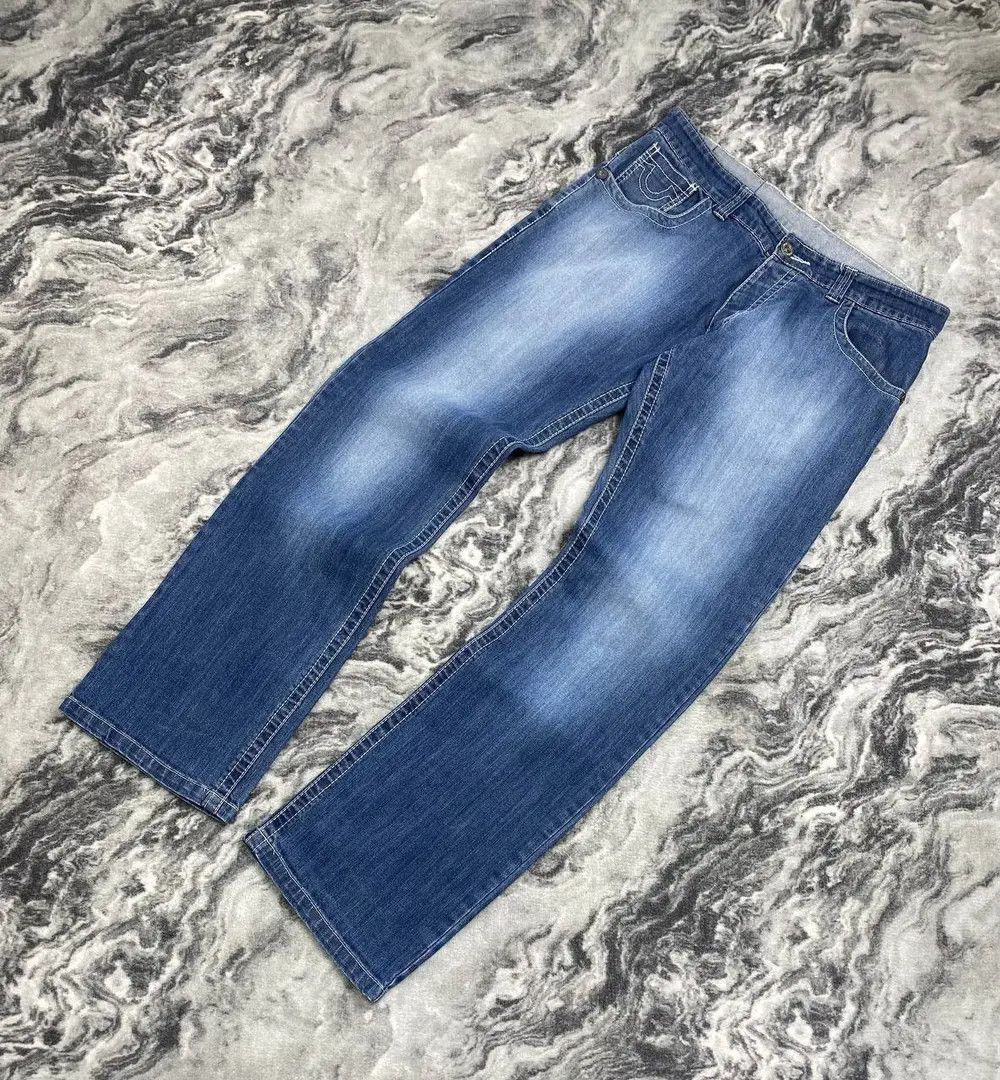 True Religion Vintage True Religion Baggy Denim Jeans Y2K 90s Size US 34 / EU 50 - 2 Thumbnail