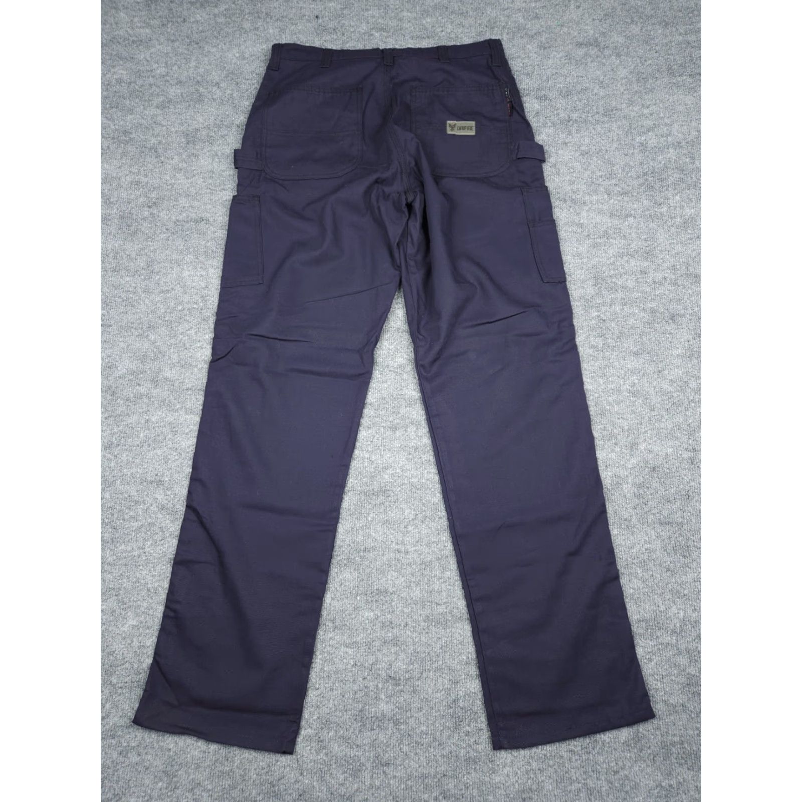 Vintage DRIFIRE Dungaree Work Pants Men's 32 x 34 Navy Blue Summer Weight Westex ARC FR FR? Size US 32 / EU 48 - 2 Thumbnail