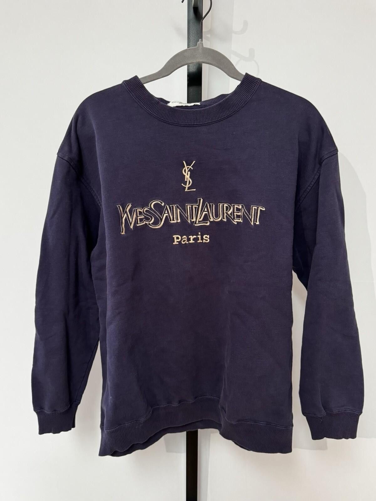 Yves Saint Laurent Vintage Yve Saint Laurent YSL Sweatshirt Crewneck Embroidery Size US M / EU 48-50 / 2 - 2 Thumbnail