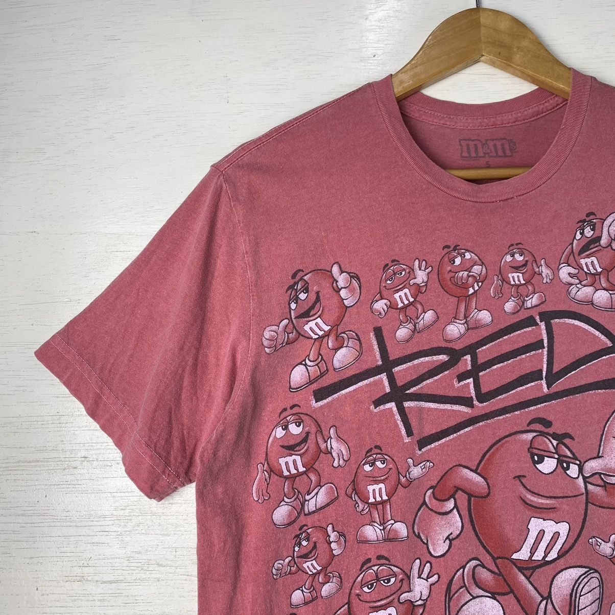 Cartoon Network × Vintage Vintage M&M’s Red T-shirt Made in USA Size US S / EU 44-46 / 1 - 6 Thumbnail