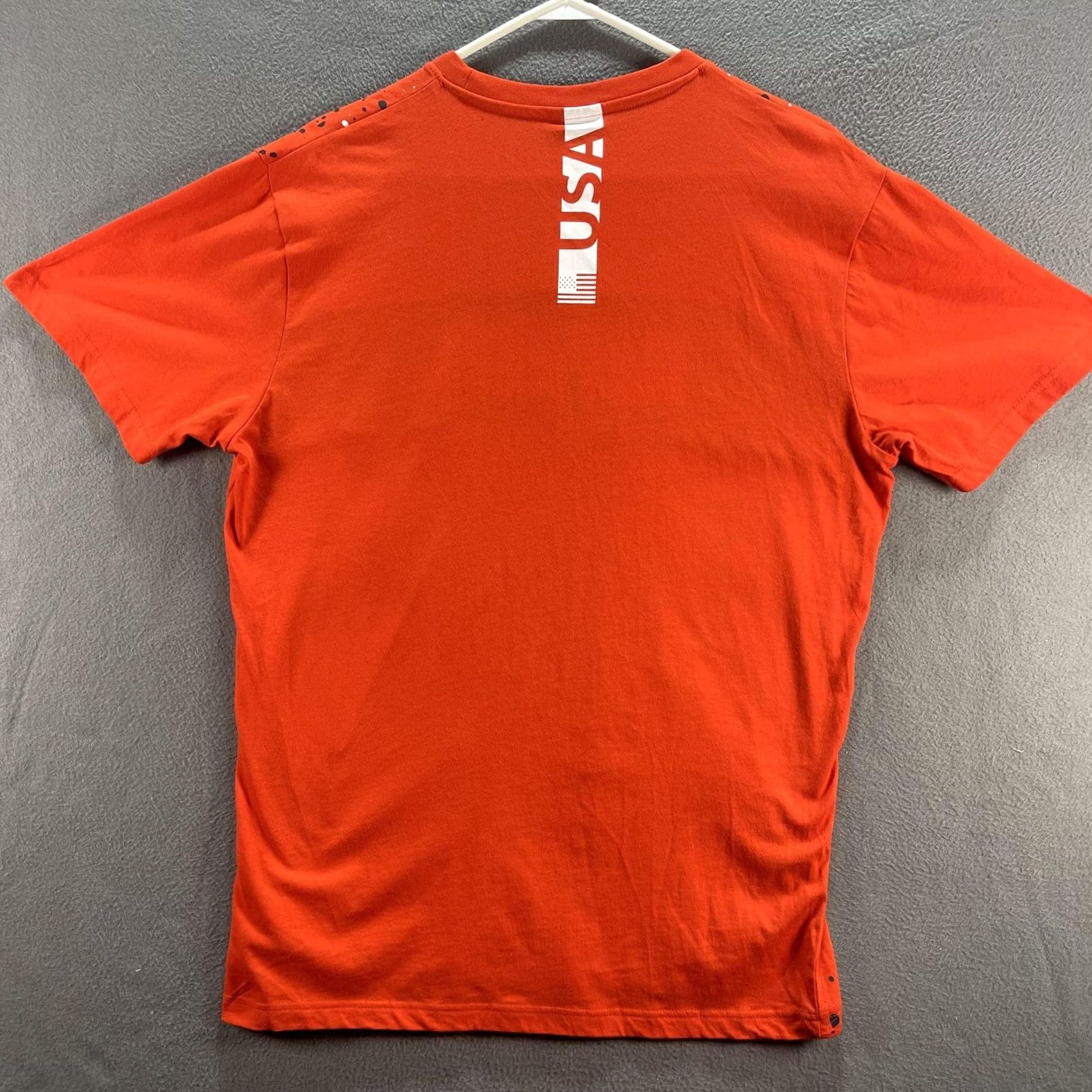 Southpole Southpole NASA Shirt Mens Large Orange Black Splatter Crewneck USA Space Tee Size US L / EU 52-54 / 3 - 3 Thumbnail
