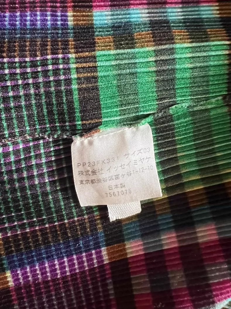 Issey Miyake Issey Miyake size:3 Brown vintage checked top T-shirt Size M / US 6-8 / IT 42-44 - 5 Thumbnail