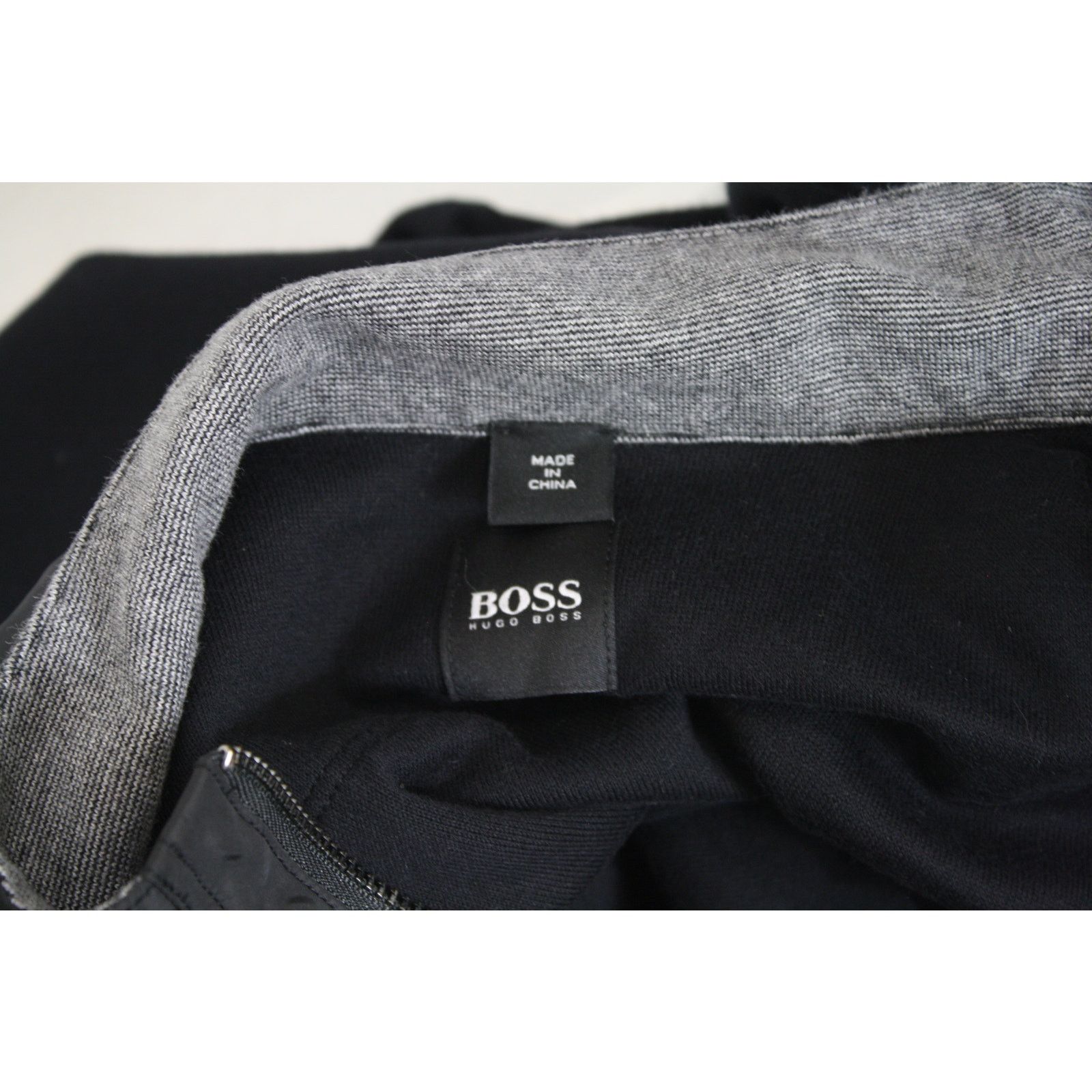 Hugo Boss BOSS Hugo Boss Quarter Zip Sweater Black Mock Neck Pullover Size US M / EU 48-50 / 2 - 8 Thumbnail