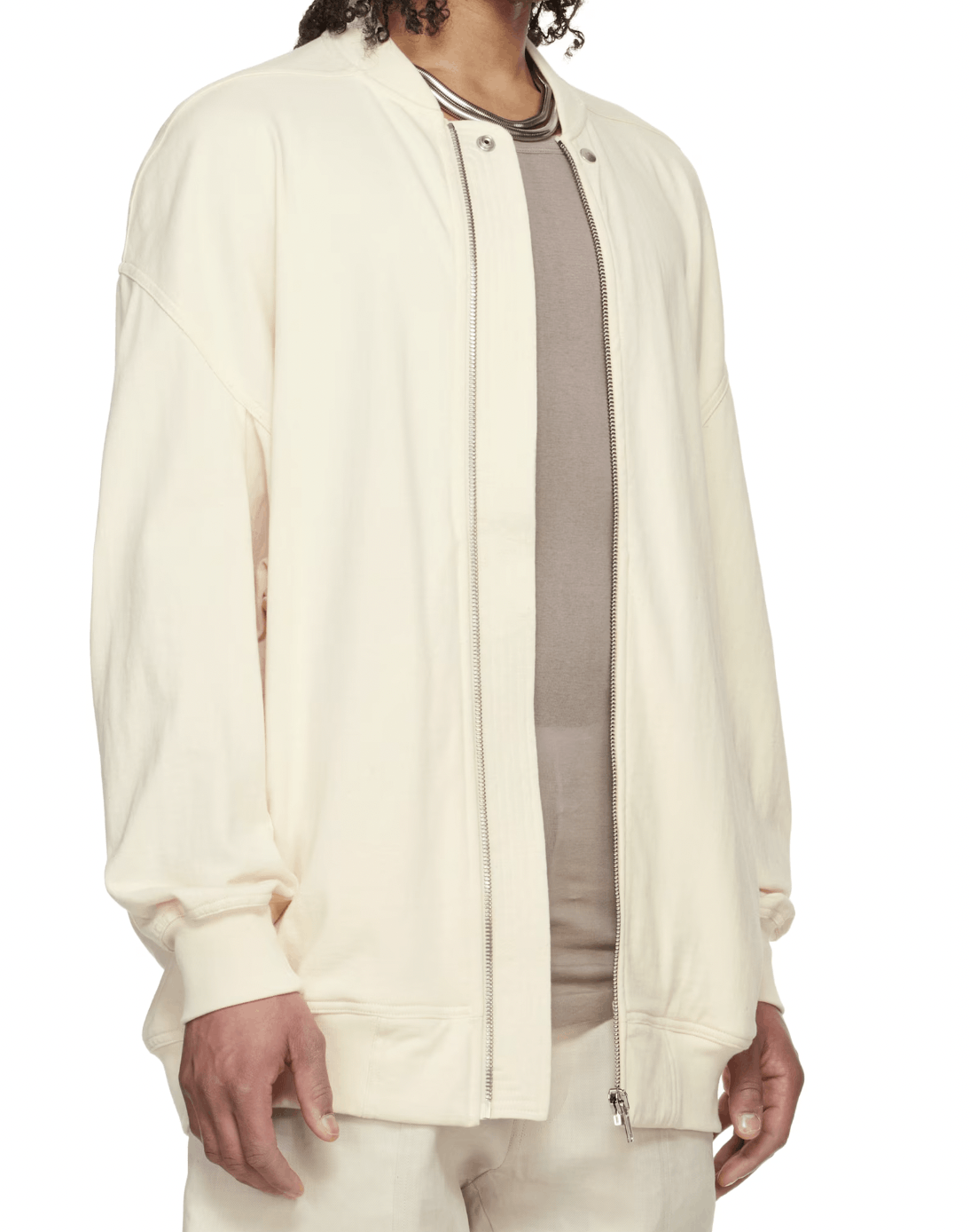 Rick Owens Rick Owens Off-White Hollywood Jumbo Flight Bomber Jacket Size US L / EU 52-54 / 3 - 8 Thumbnail