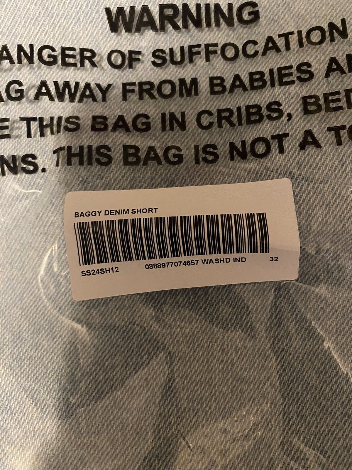Supreme Supreme Baggy Denim Short Washed Indigo SS24 Size 32 Size US 32 / EU 48 - 5 Thumbnail