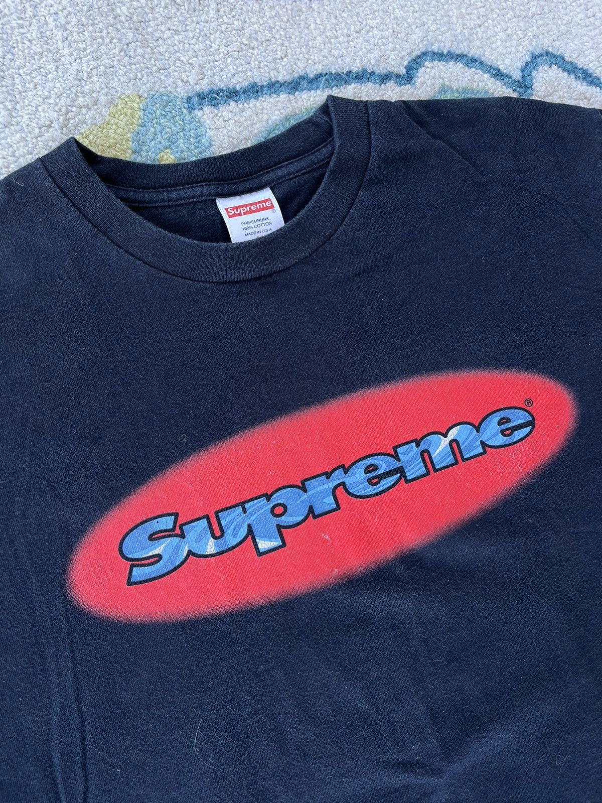 Supreme Supreme Ripple L/S SS18 Navy Size US M / EU 48-50 / 2 - 3 Thumbnail