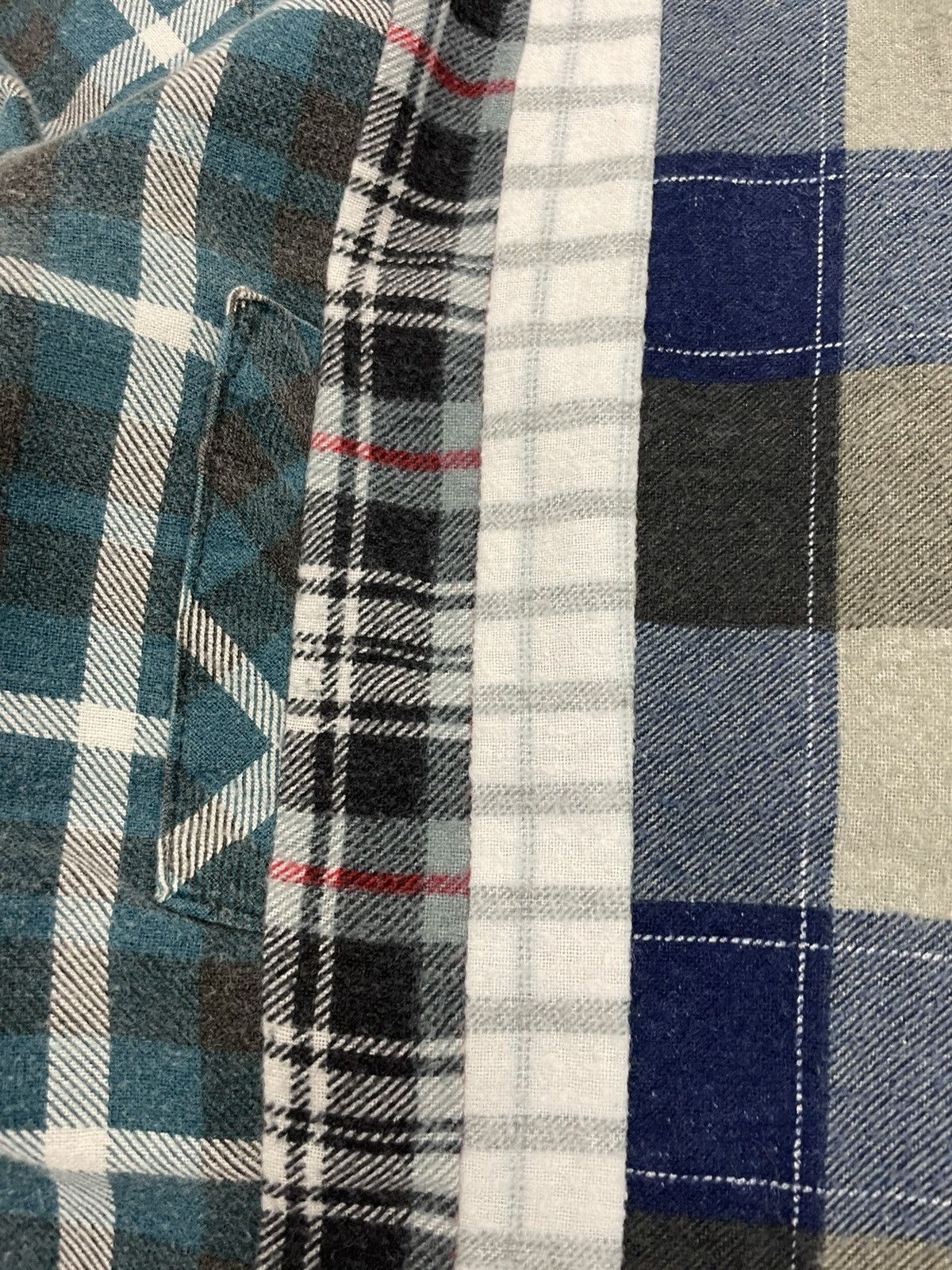 Needles Rebuild 7 Cuts Flannel Shirt Button Up Plaid Cotton Japan Size US M / EU 48-50 / 2 - 5 Thumbnail