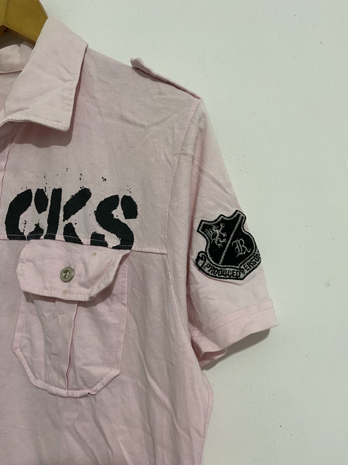 Isamu Katayama Backlash Japanese poem polo shirt black archived styled AA0026 Size US M / EU 48-50 / 2 - 4 Thumbnail