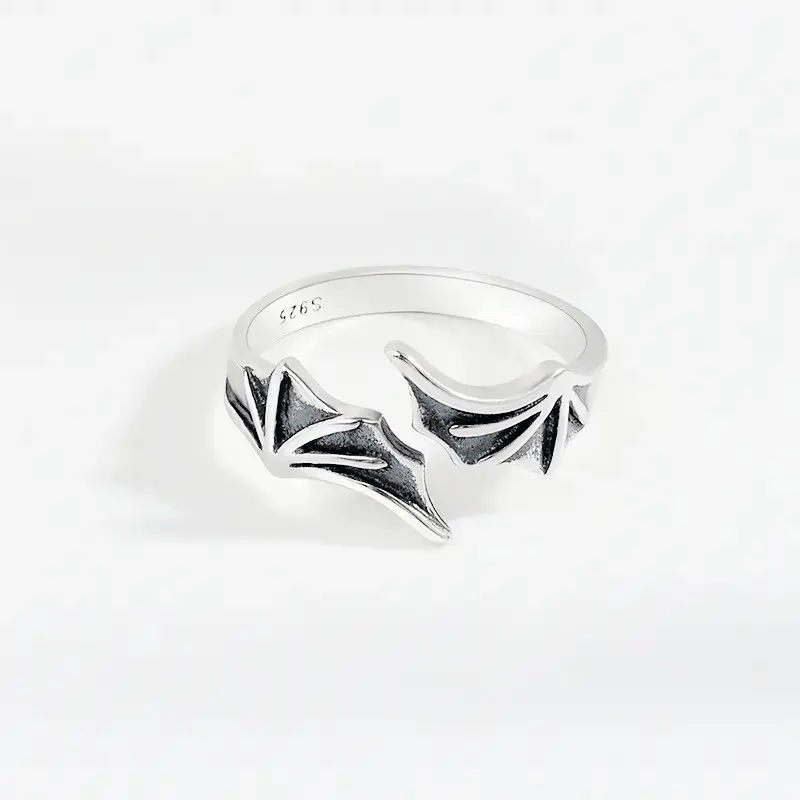 Jewelry Punk Gothic Streetwear Bat Ring Size ONE SIZE - 1 Thumbnail