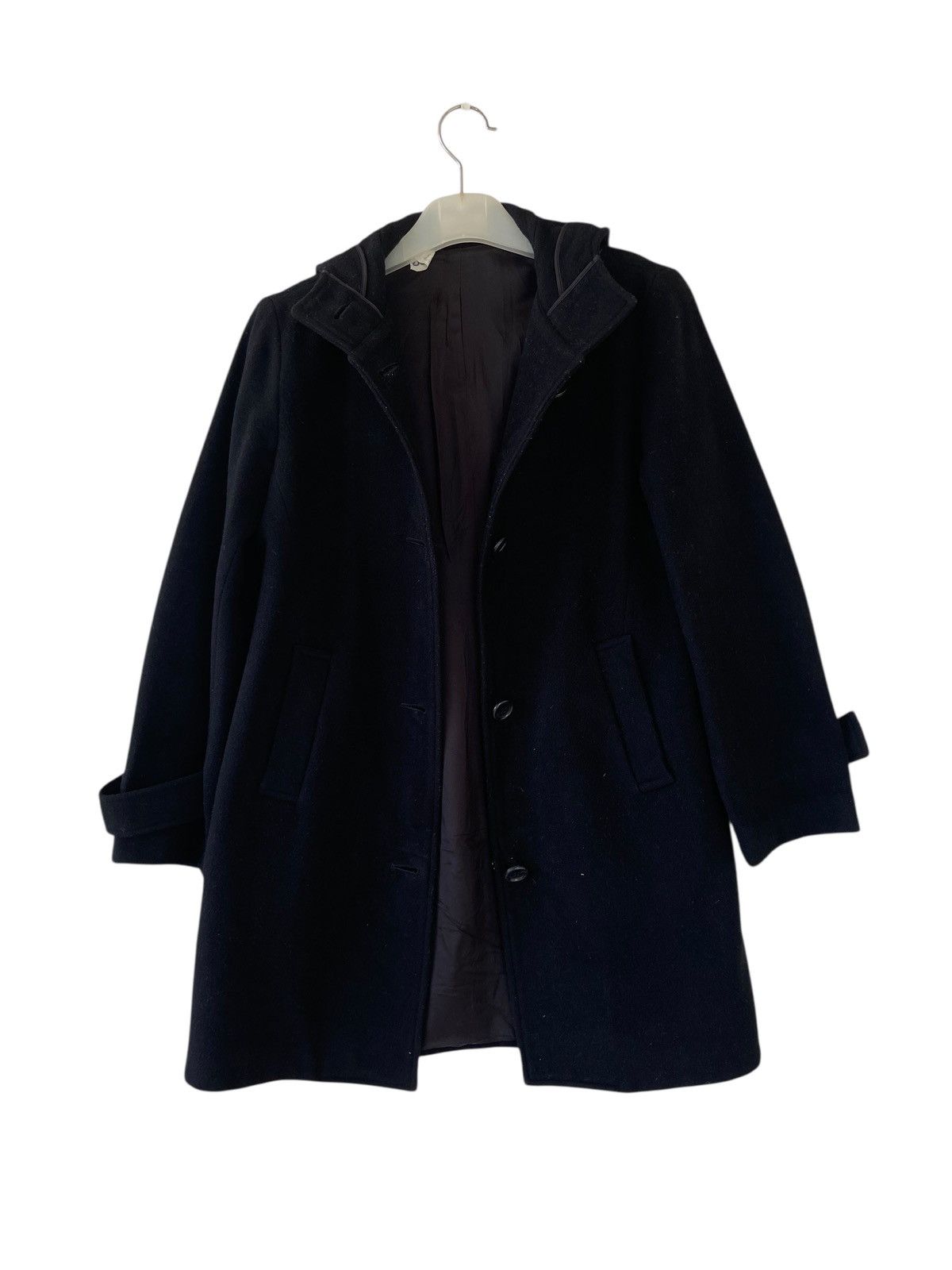 Japanese Brand Yohji Yamamoto iWish Hooded Coat Black Minimalist Jacket Size M / US 6-8 / IT 42-44 - 3 Thumbnail