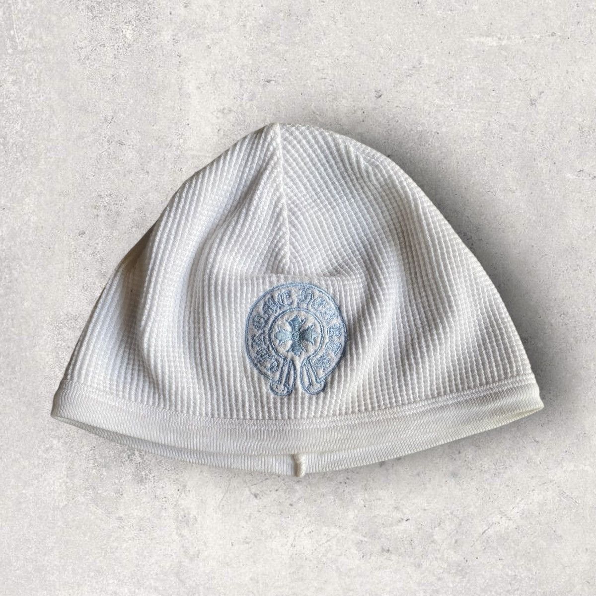 image of Vintage Chrome Hearts White Thermal Beanie, Men's