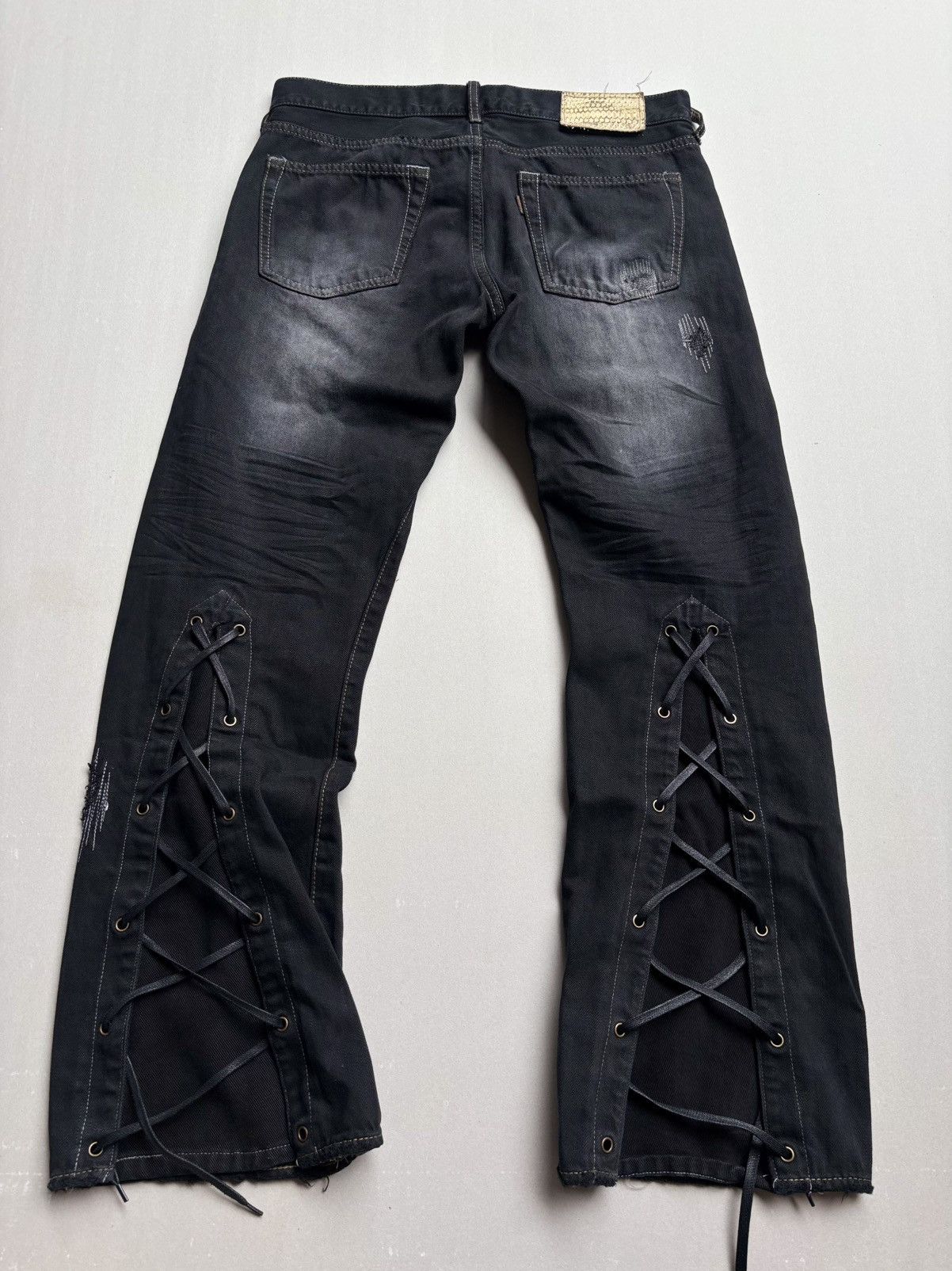 Goa lace up flare jeans